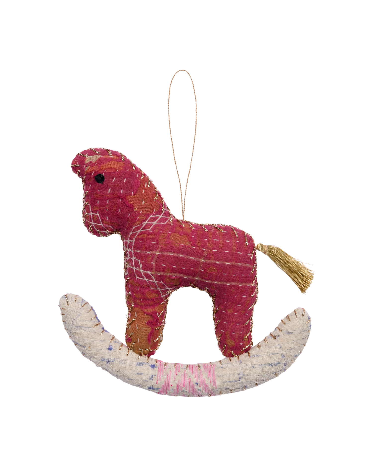 Rocking Horse Ornament - Dark Latte