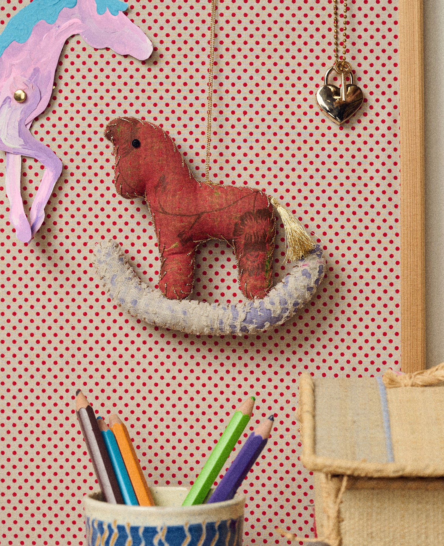 Rocking Horse Ornament - Rose of Kelpie