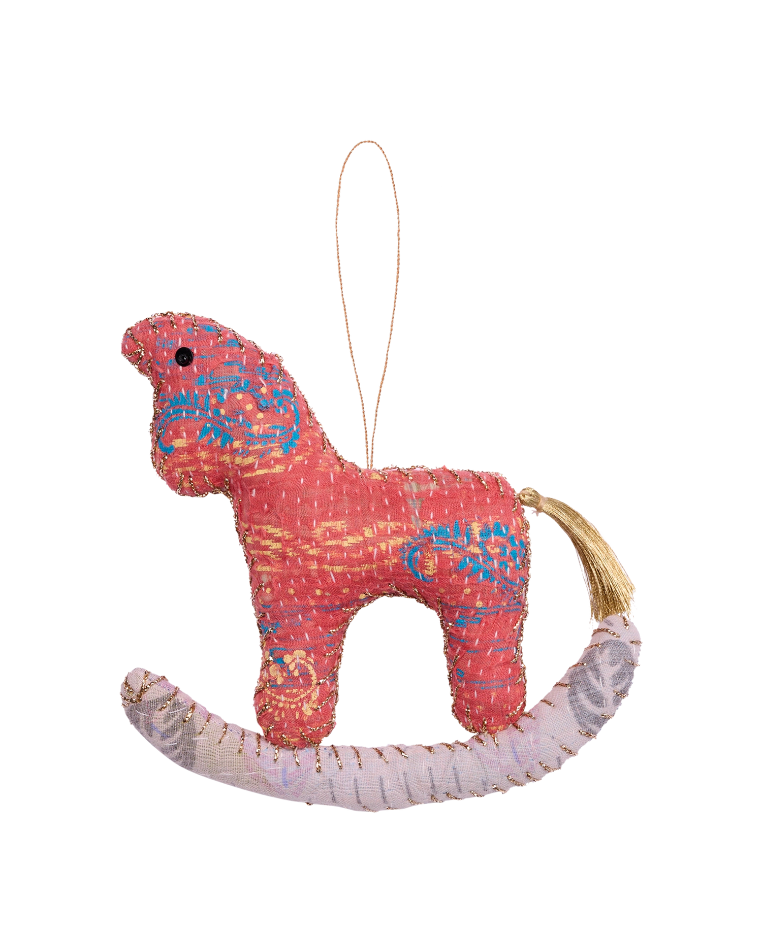 Rocking Horse Ornament - Blue Horse