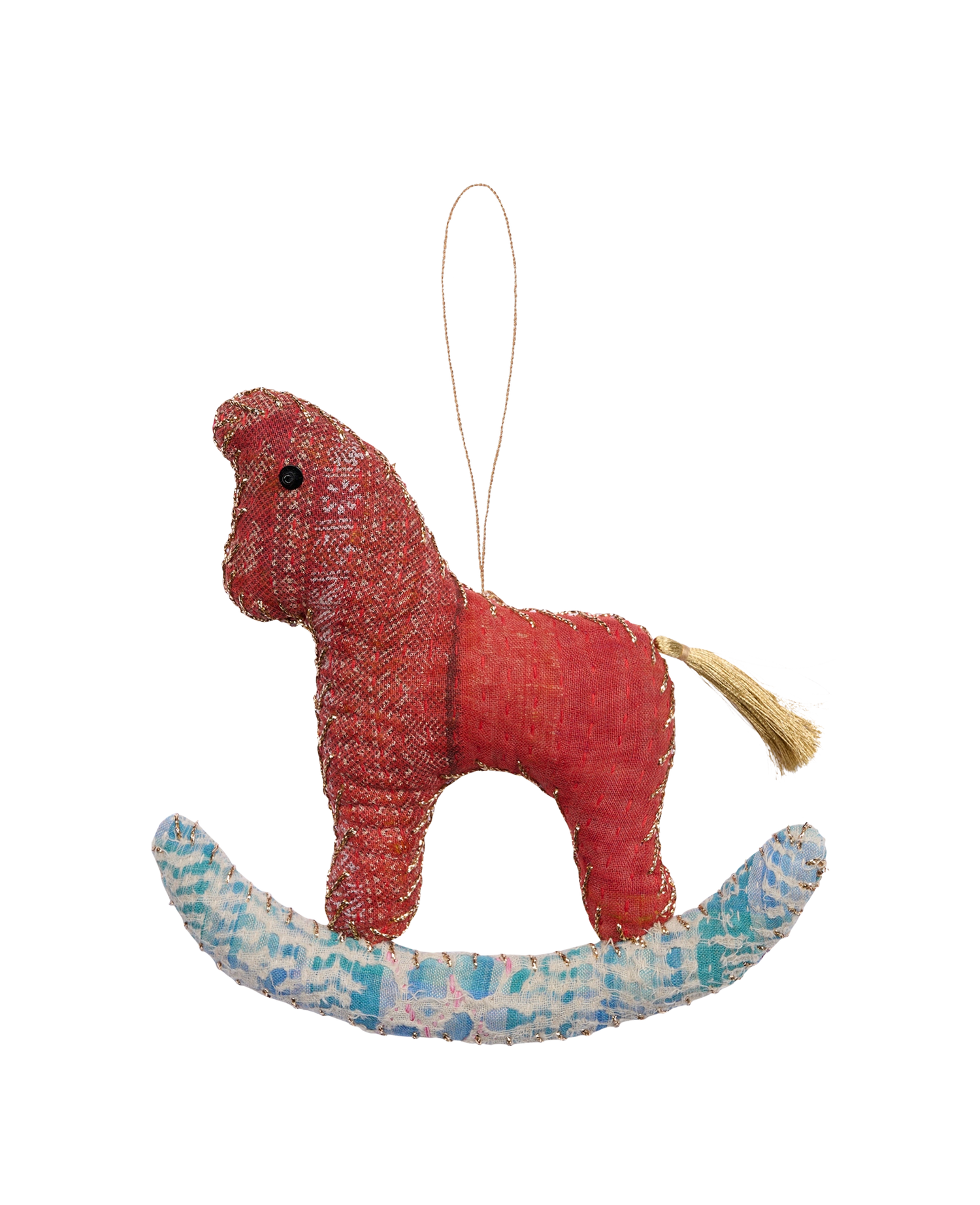 Rocking Horse Ornament - Cappocino