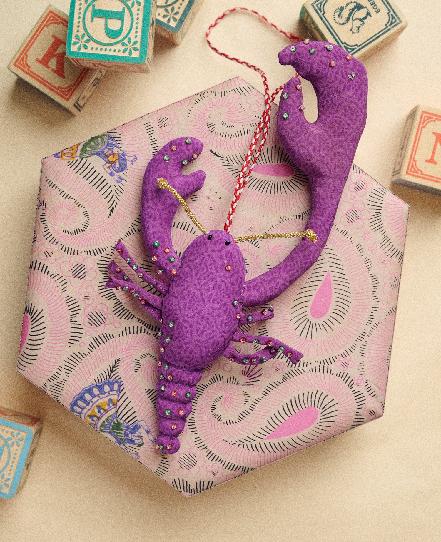 Lobster SILK Ornament - Squishy