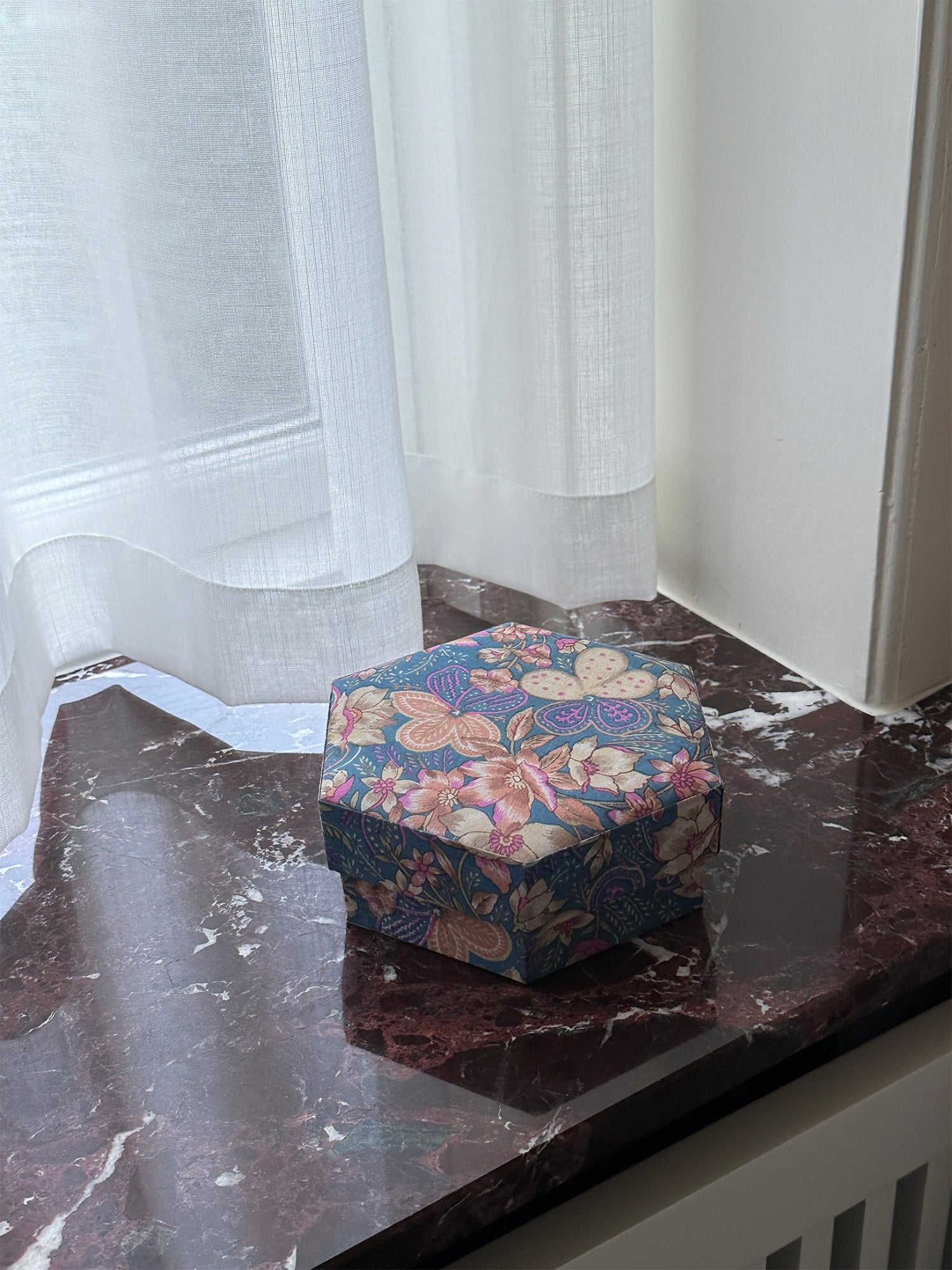 Susan Hexagon SILK Box - No. 1