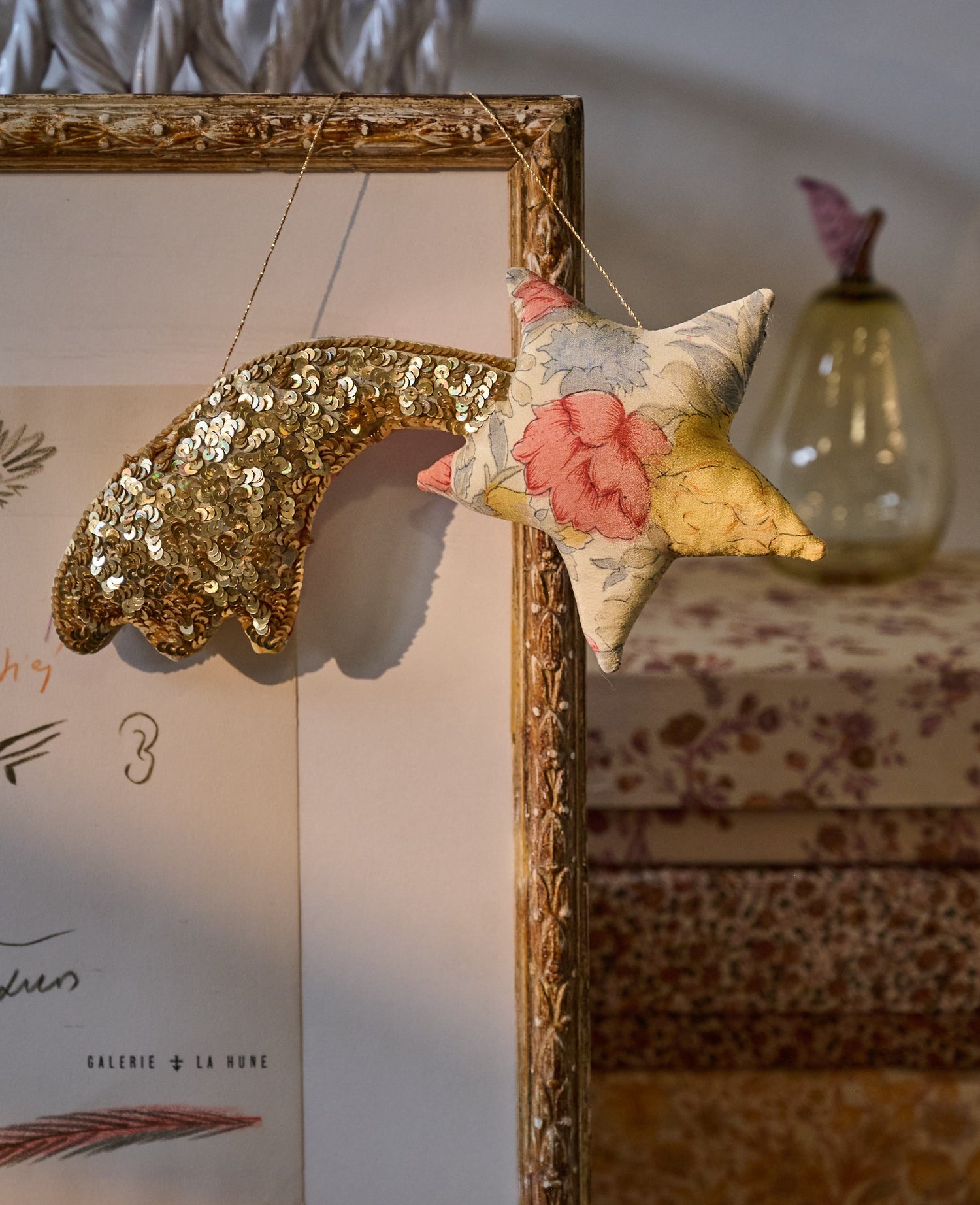 Shooting Star SILK Ornament - No. 4