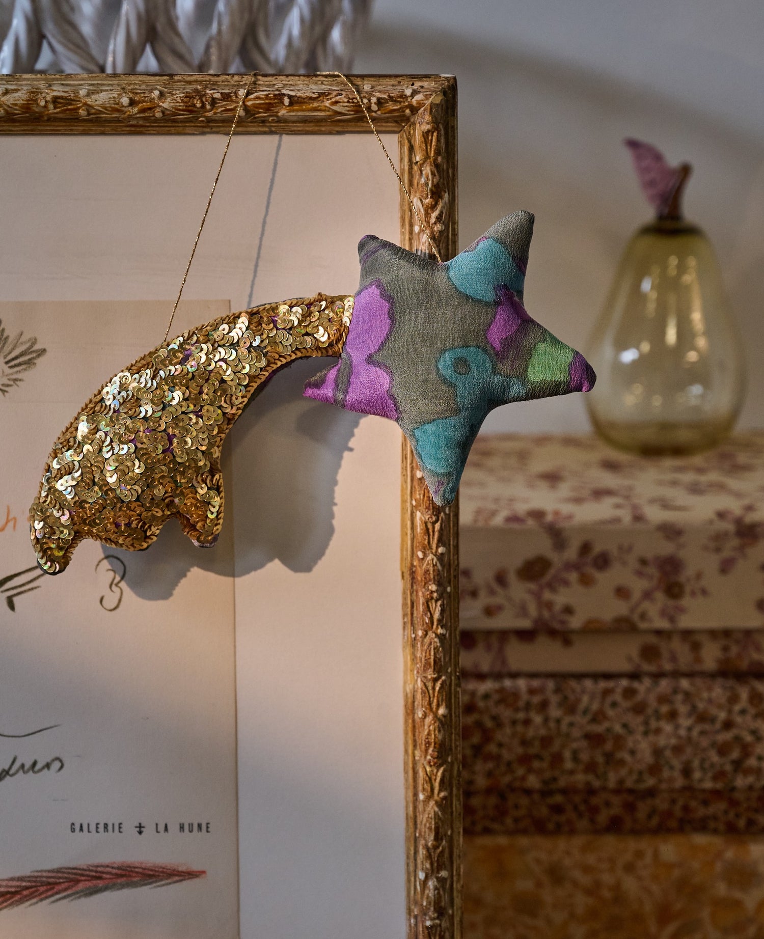 Shooting Star SILK Ornament - No. 7
