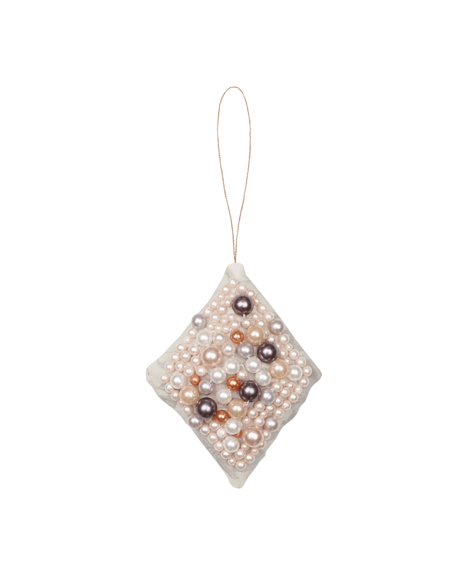 Rhomb SILK Ornament - Biscuit