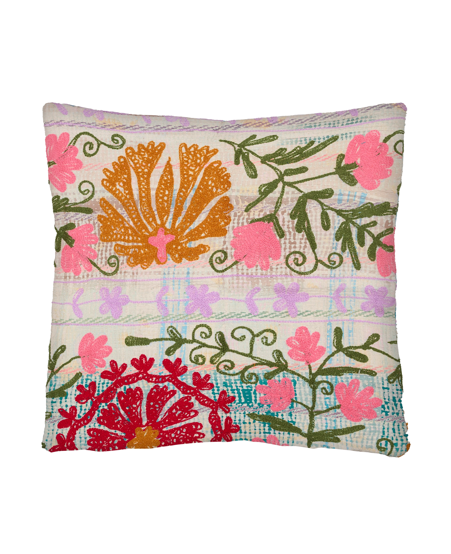 Karma Suzani Pillow Case (50 x 50) - No. 124