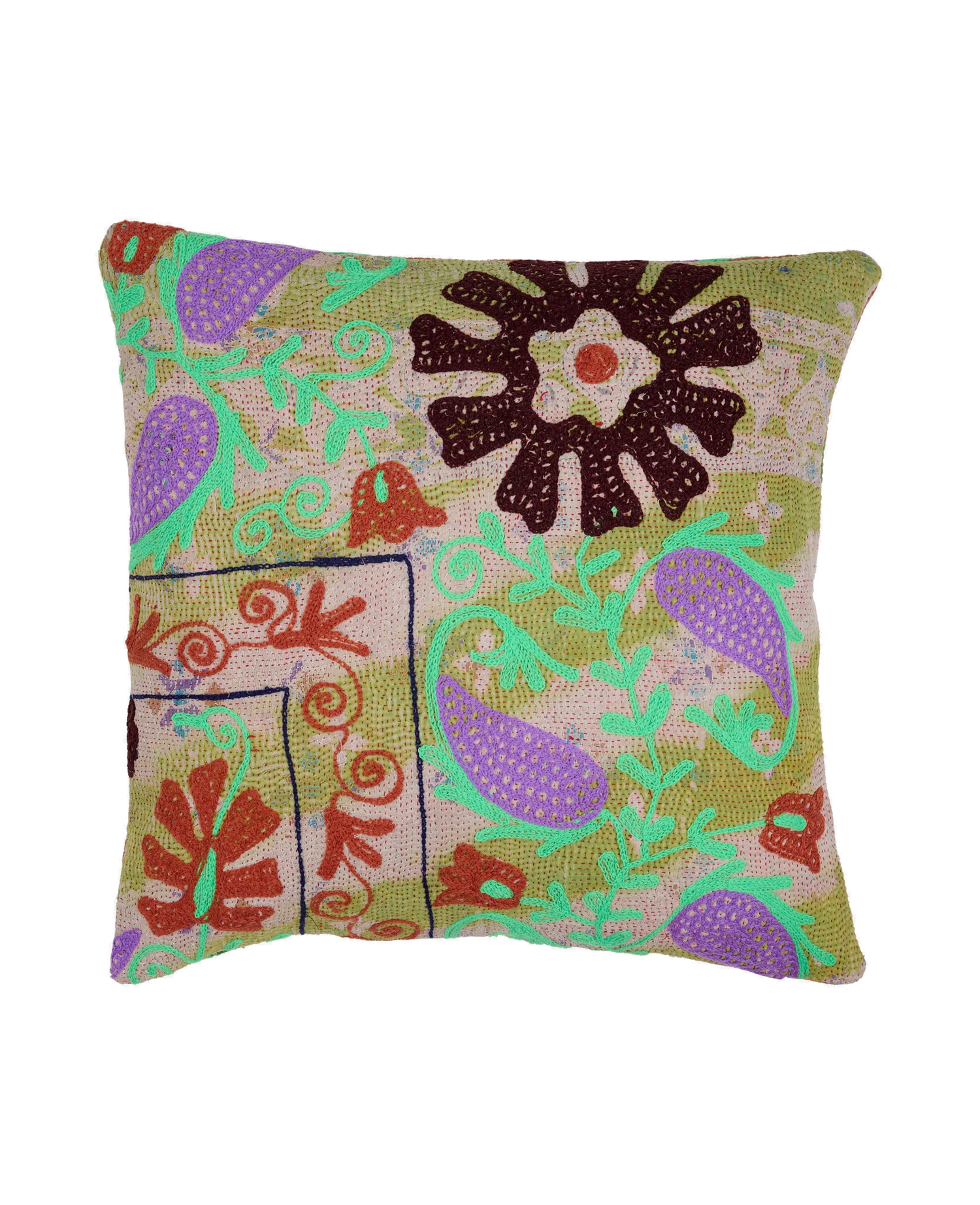 Karma Suzani Pillow Case (50 x 50) - No. 26