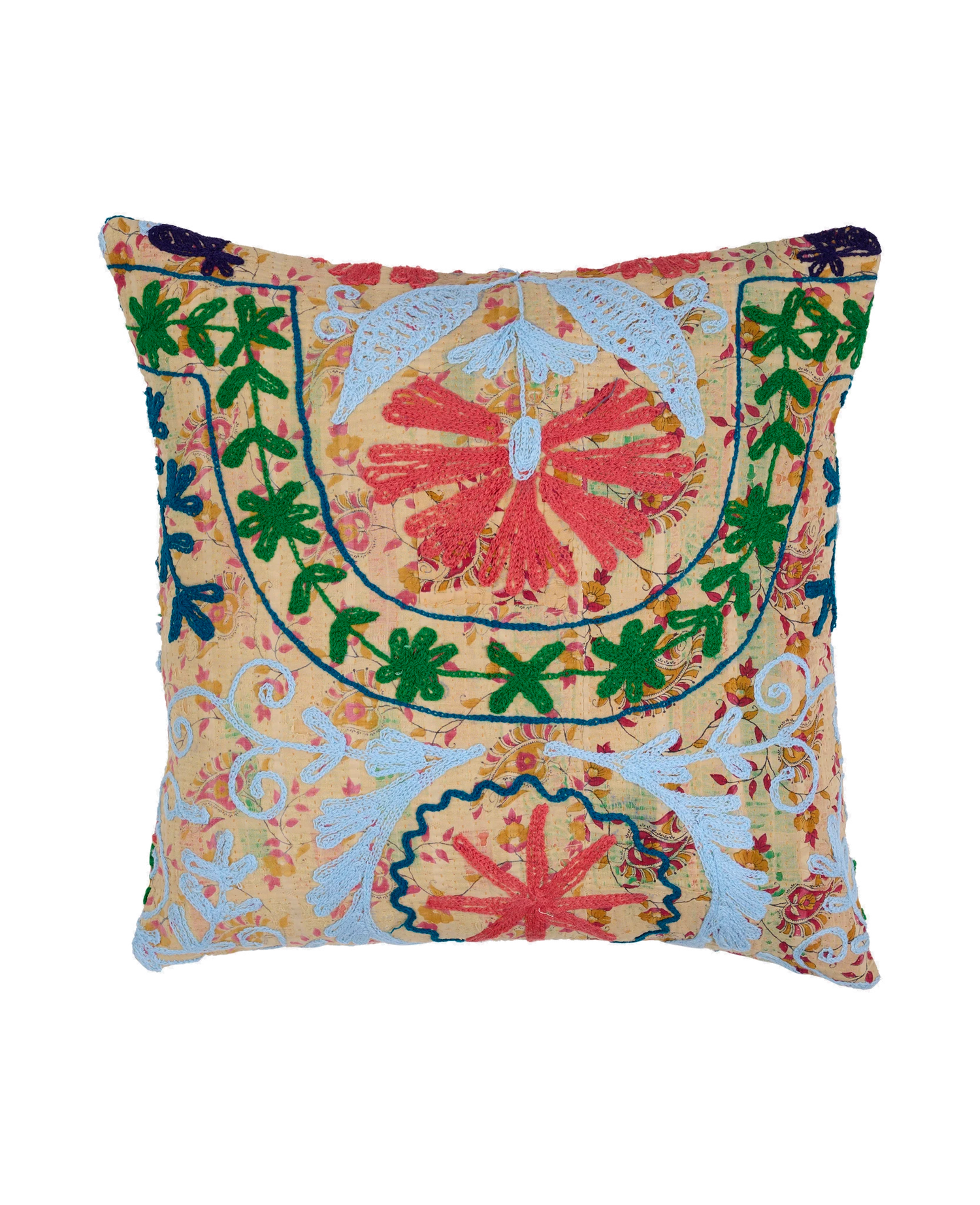 Karma Suzani Pillow Case (50 x 50) - No. 28