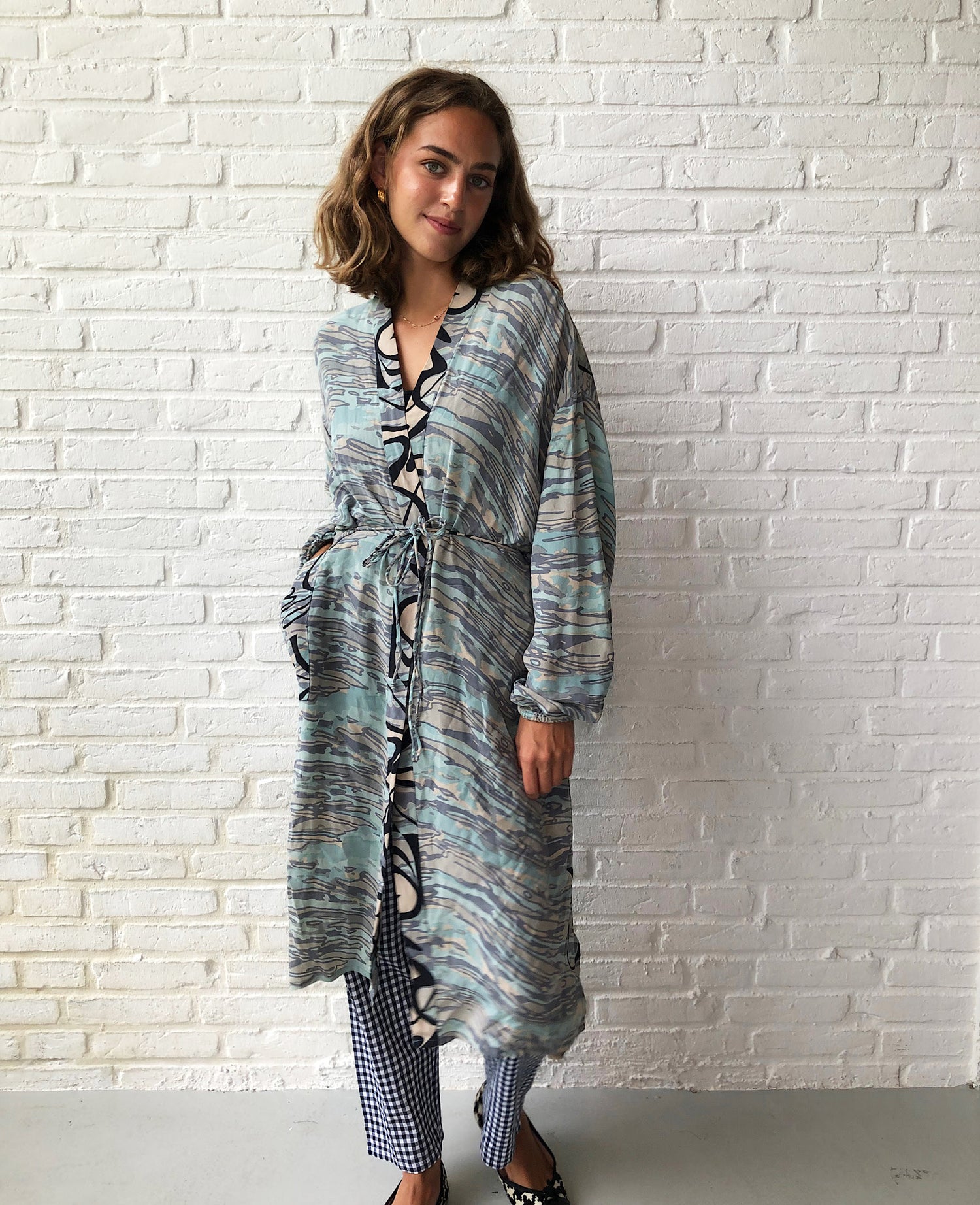 Pocket SILK Kimono - No. 84