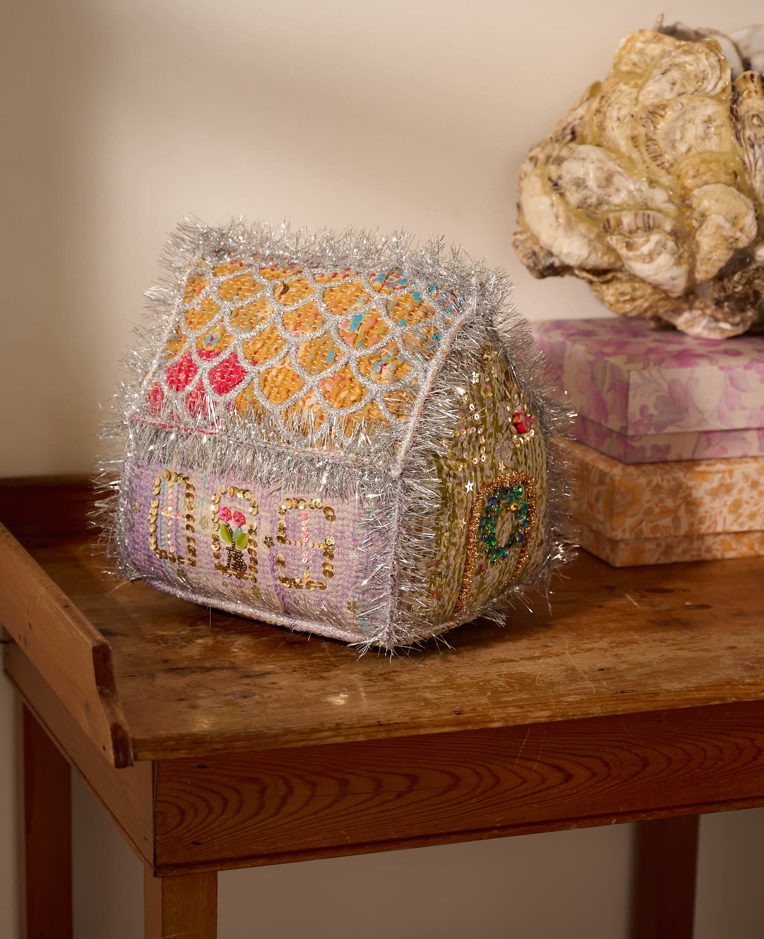 Gingerbread Kantha House - LARGE - No. 297