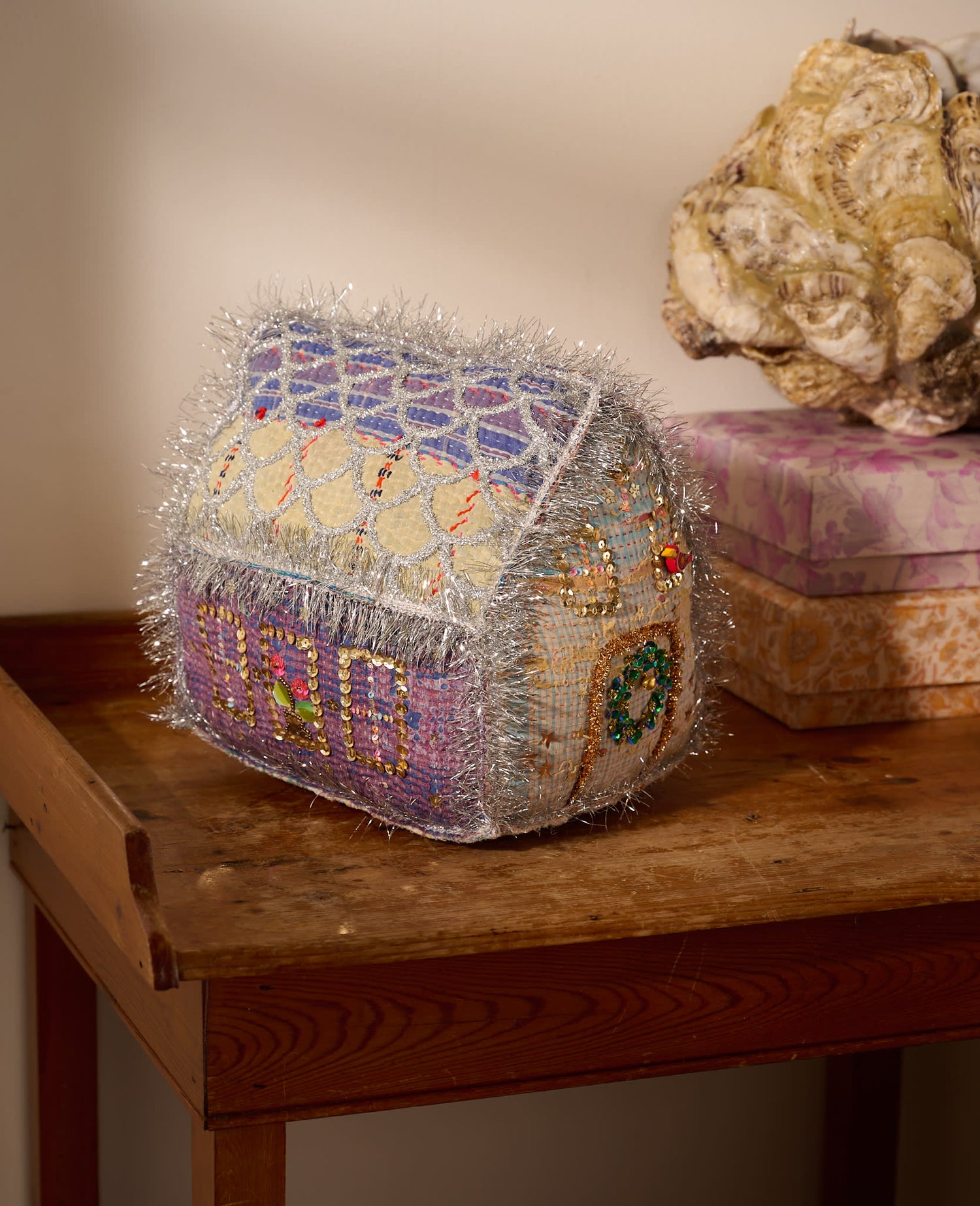 Gingerbread Kantha House - LARGE - No. 301