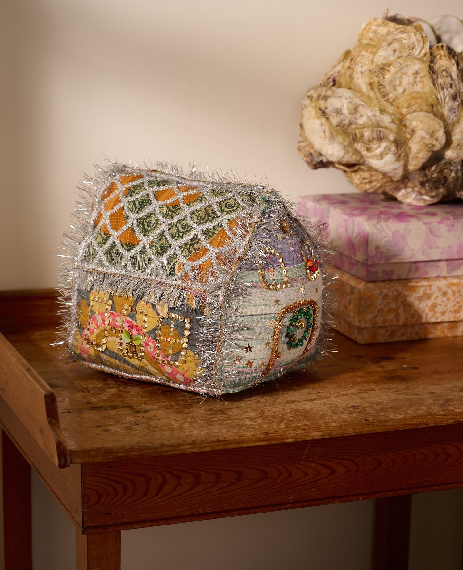 Gingerbread Kantha House - LARGE - No. 309