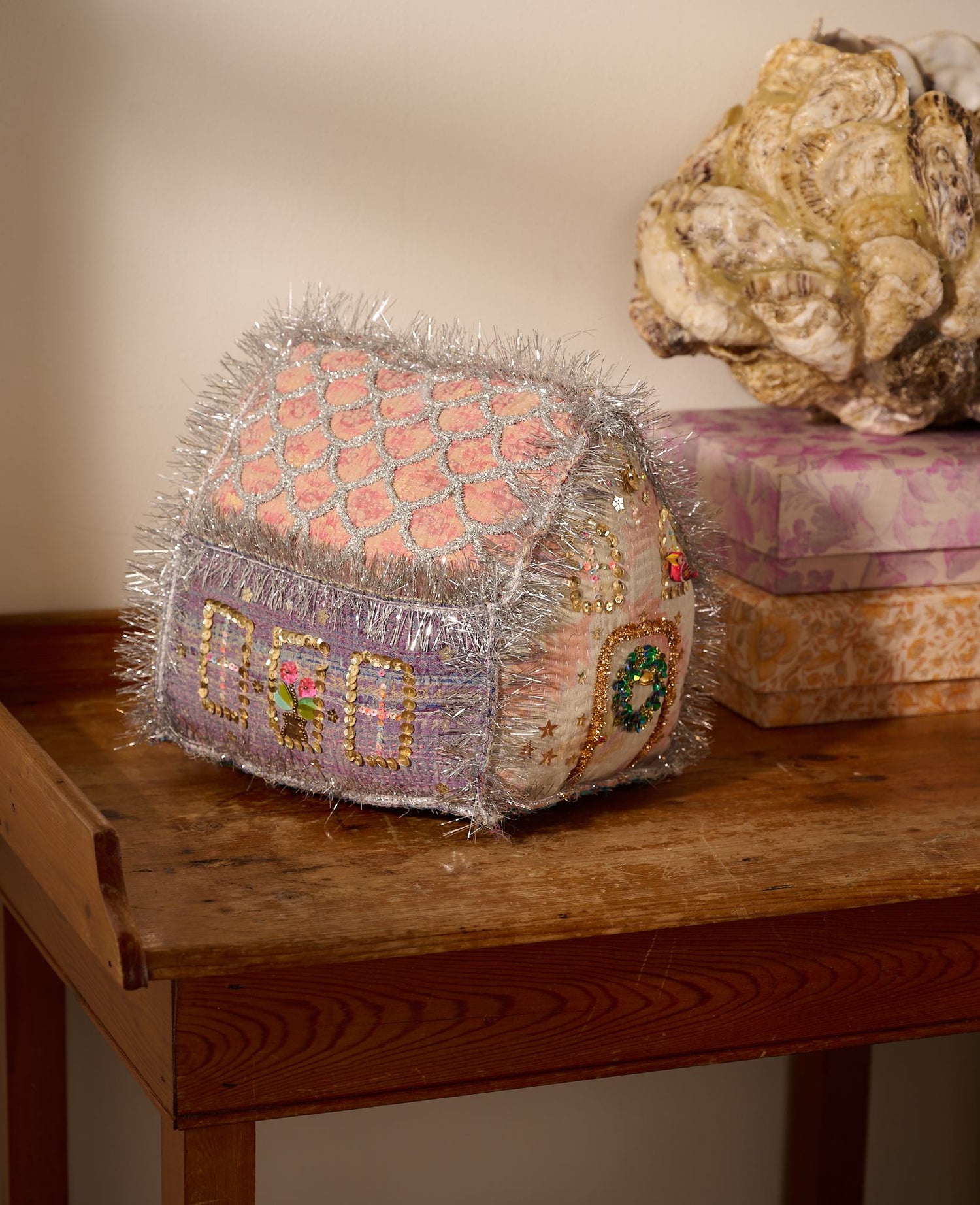 Gingerbread Kantha House - LARGE - No. 313