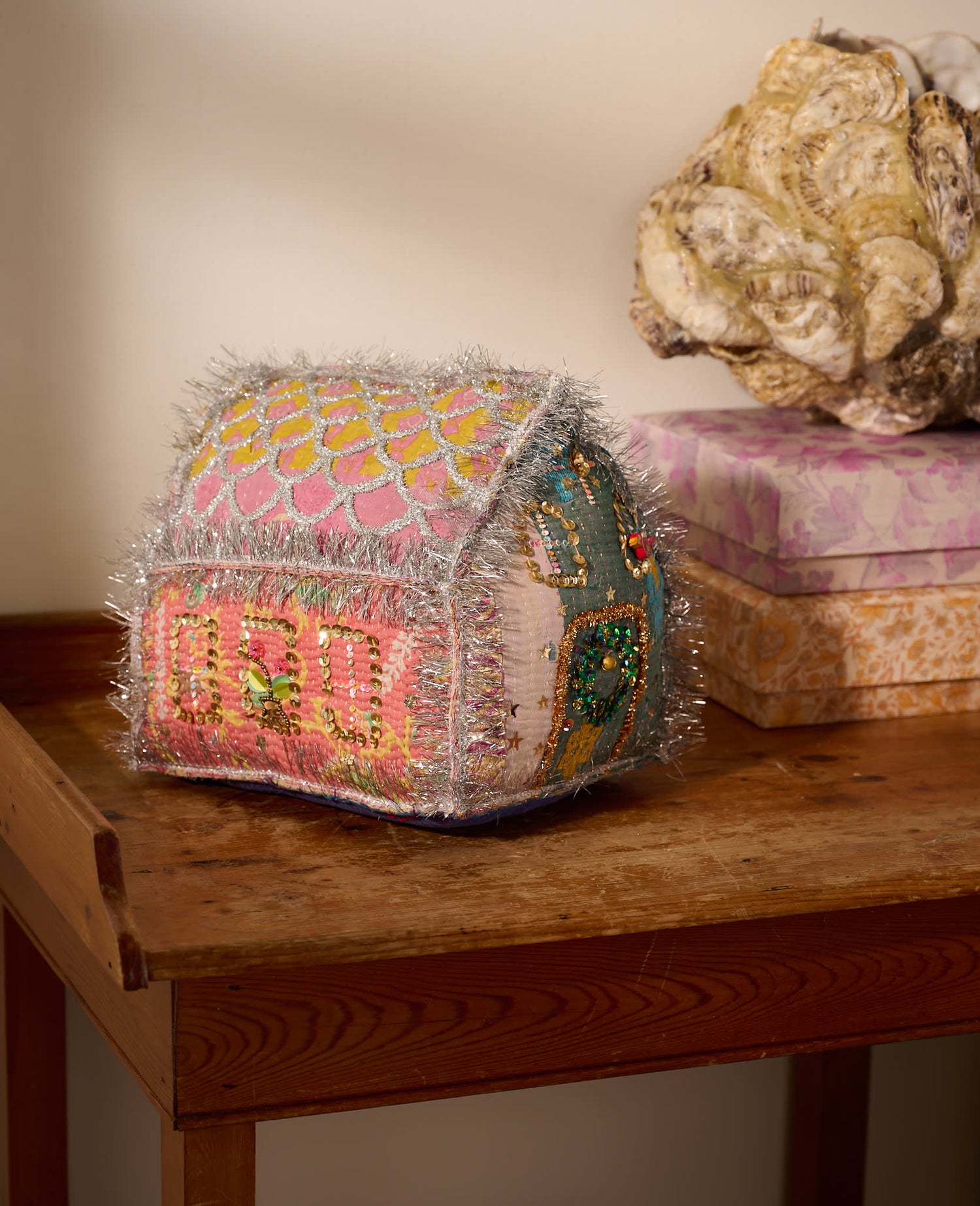 Gingerbread Kantha House - LARGE - No. 316