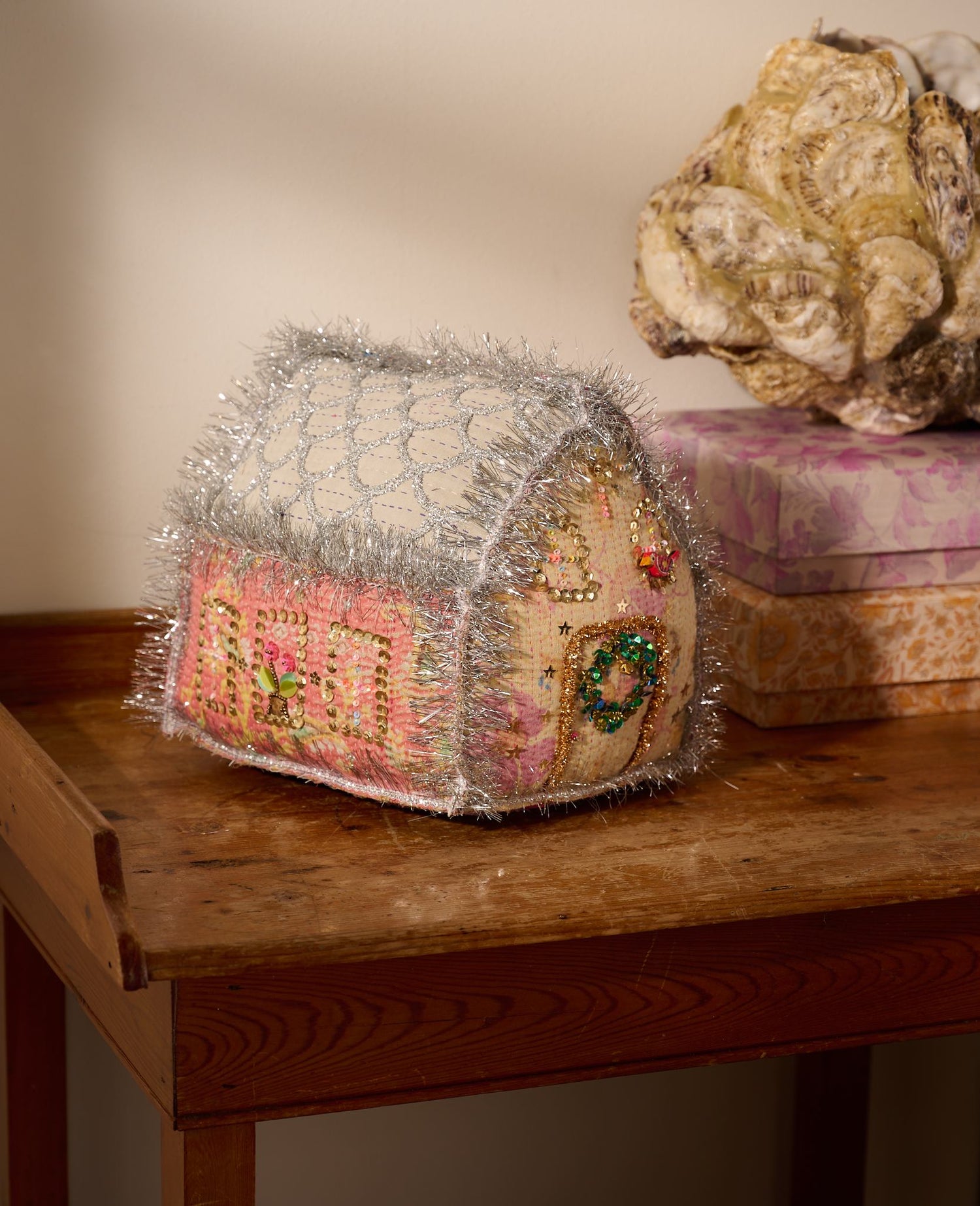 Gingerbread Kantha House - LARGE - No. 321