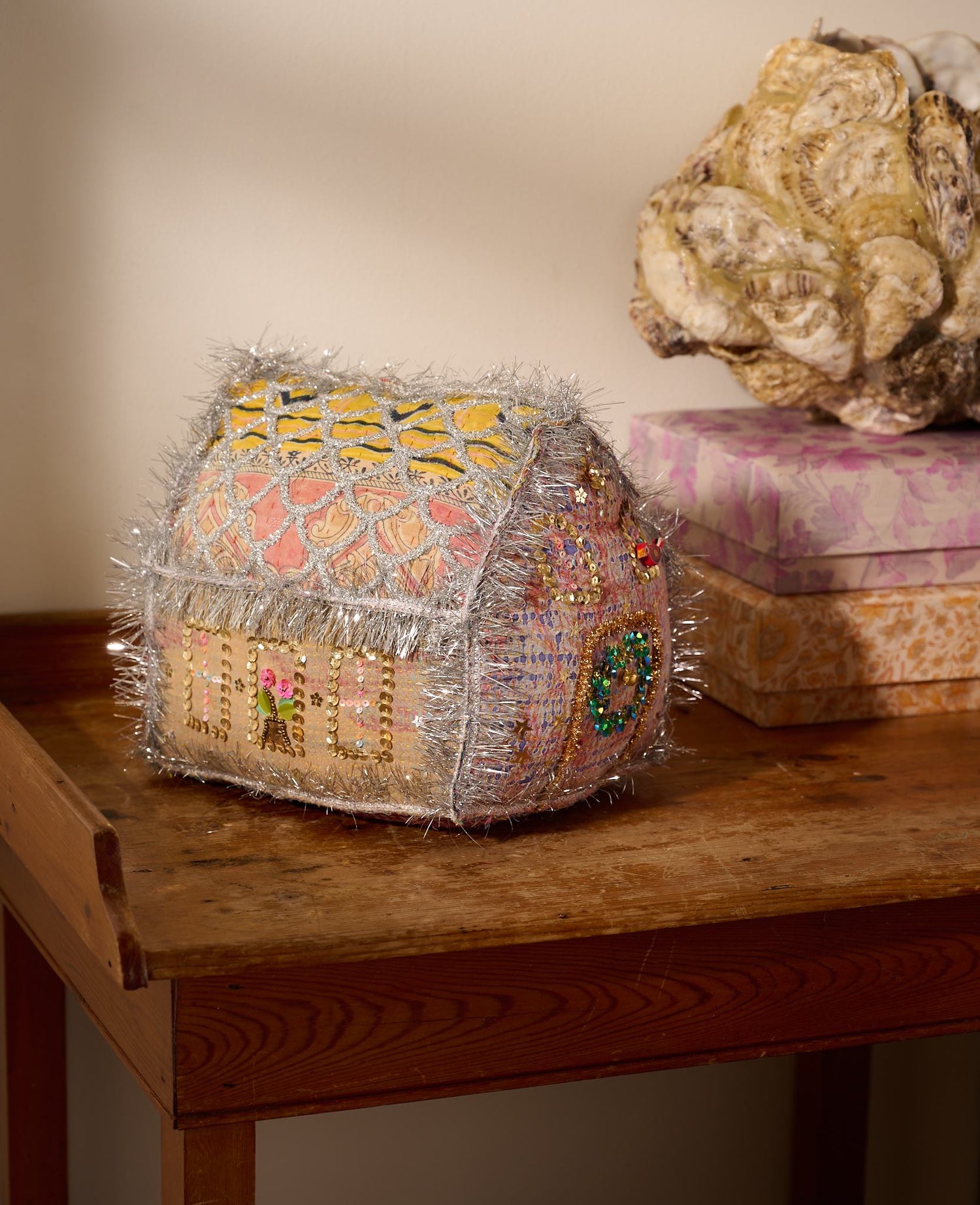 Gingerbread Kantha House - LARGE - No. 323