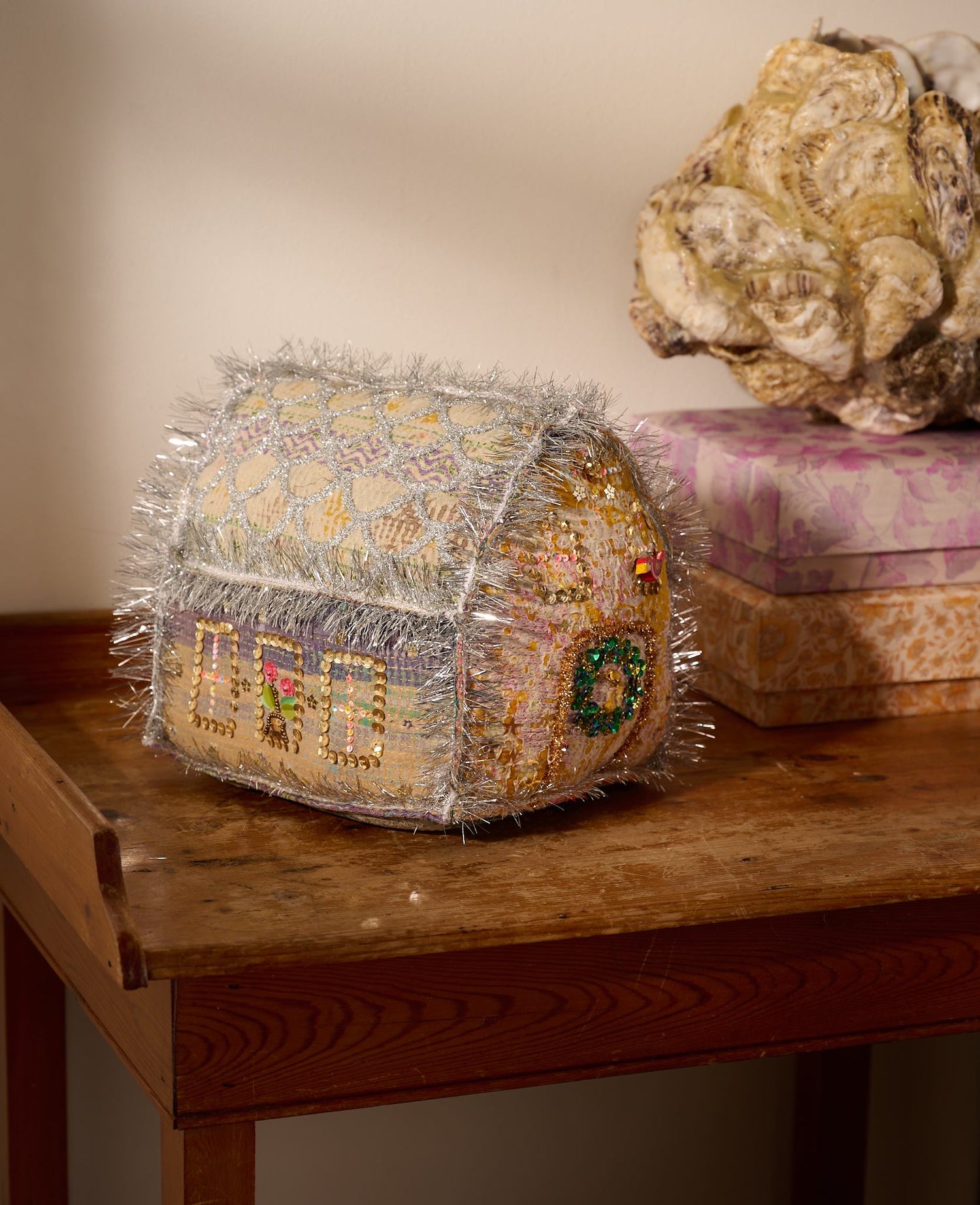 Gingerbread Kantha House - LARGE - No. 325