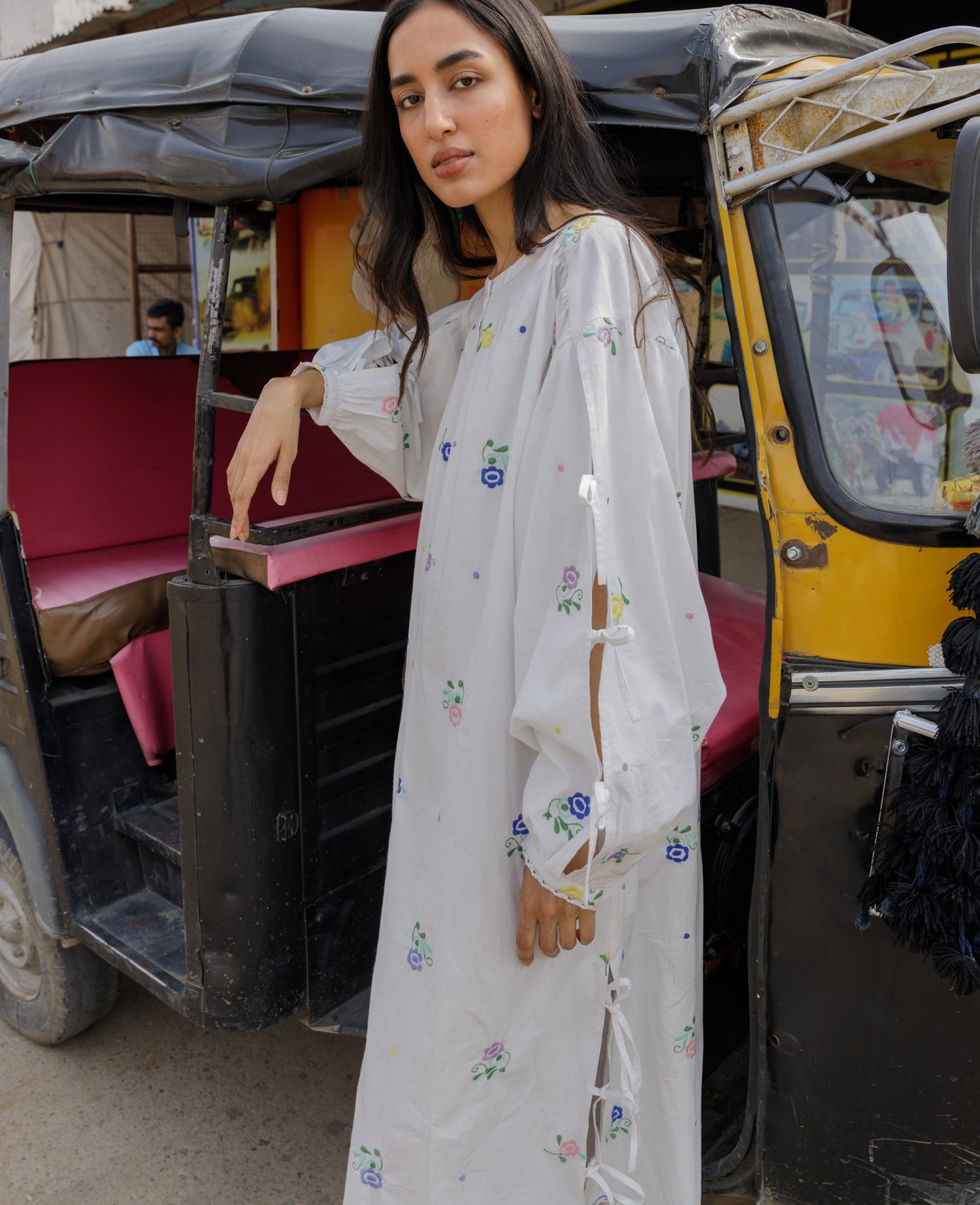 Coho Dress - White Flower