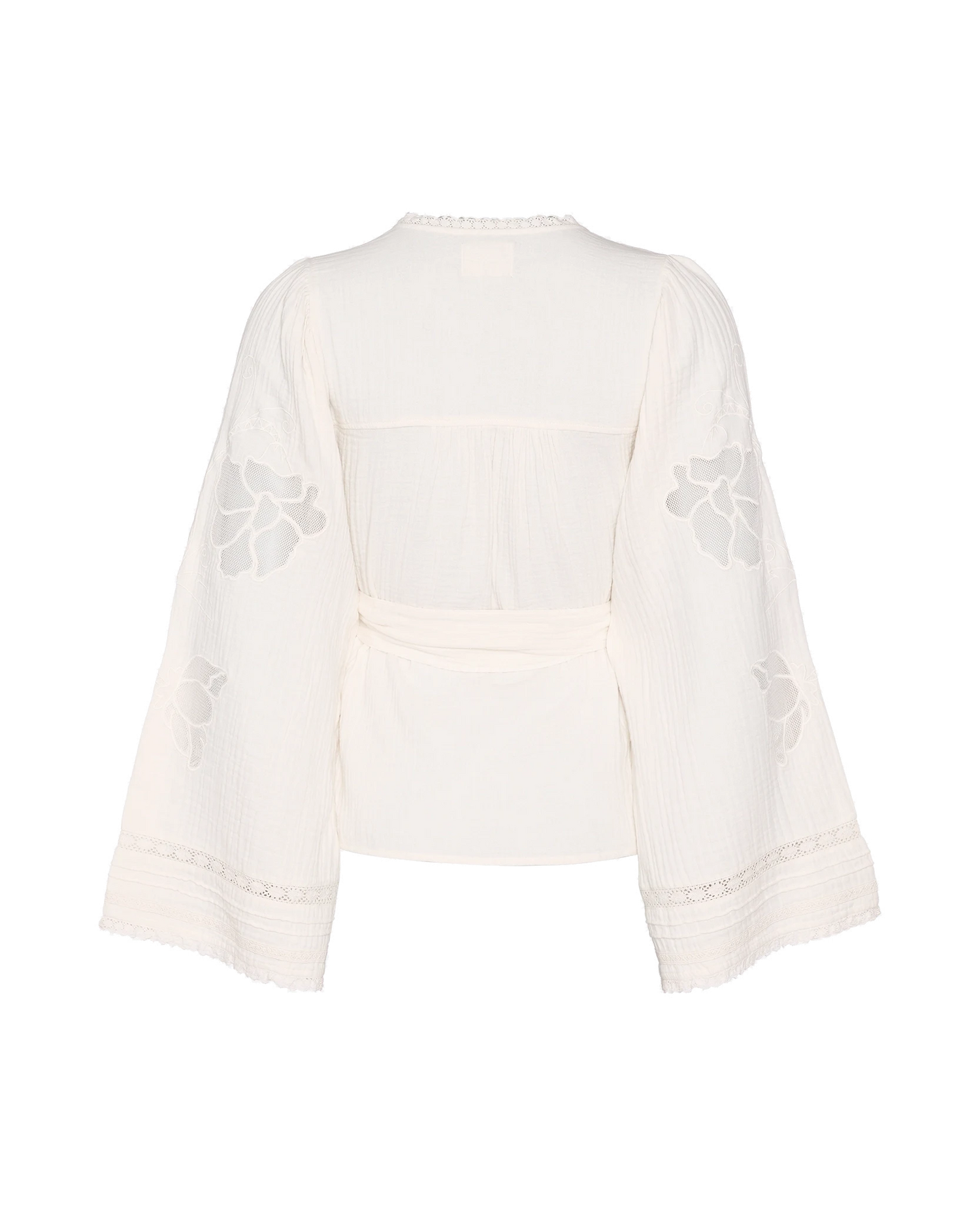 Winfrey Wrap Top - White