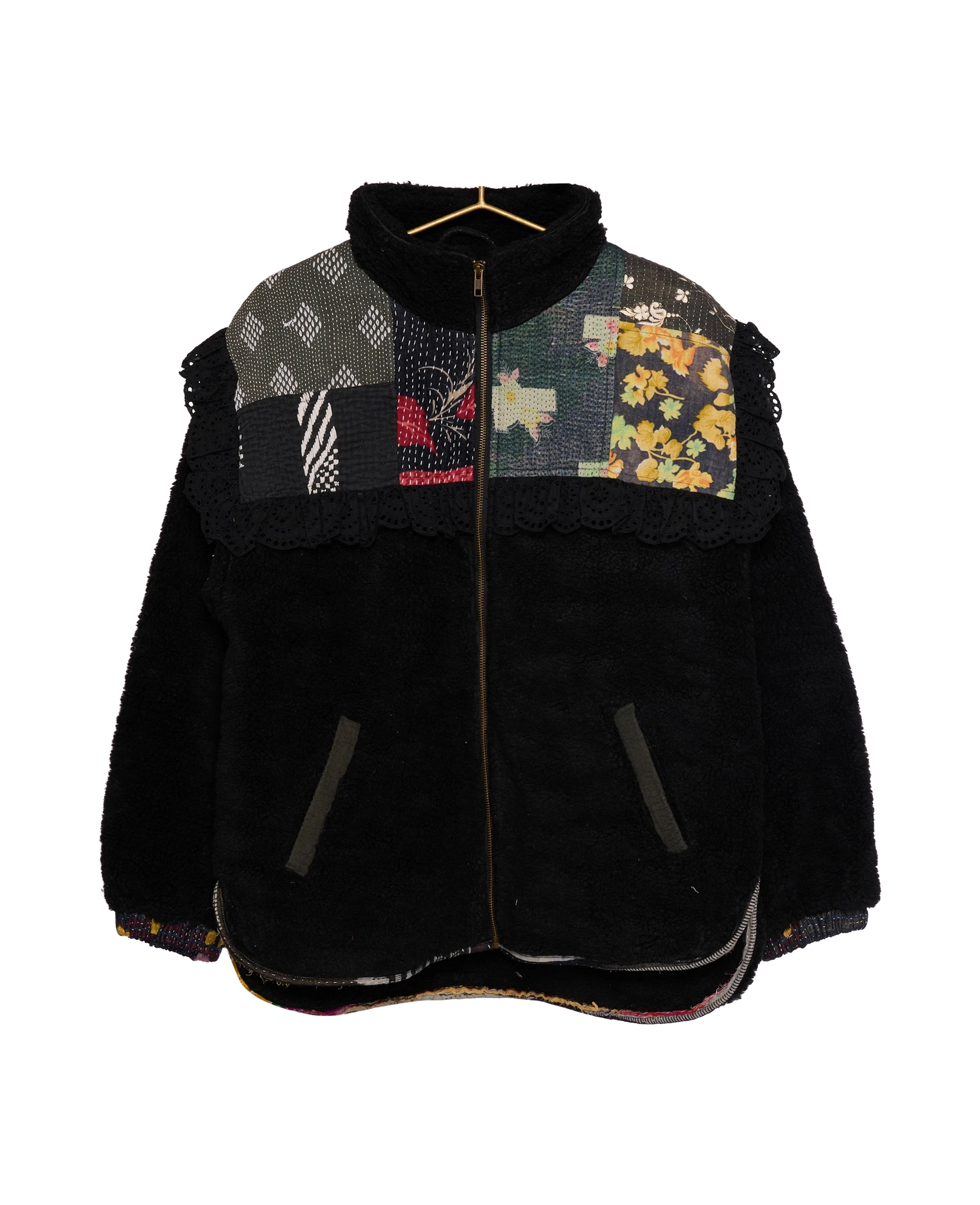 Vilma Jacket - Black Kantha No. 108