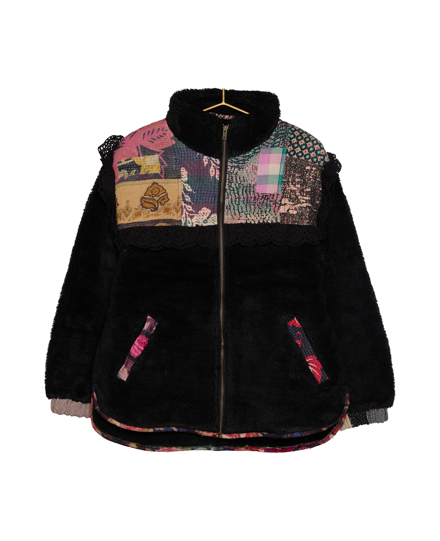 Vilma Jacket - Black Kantha No. 110