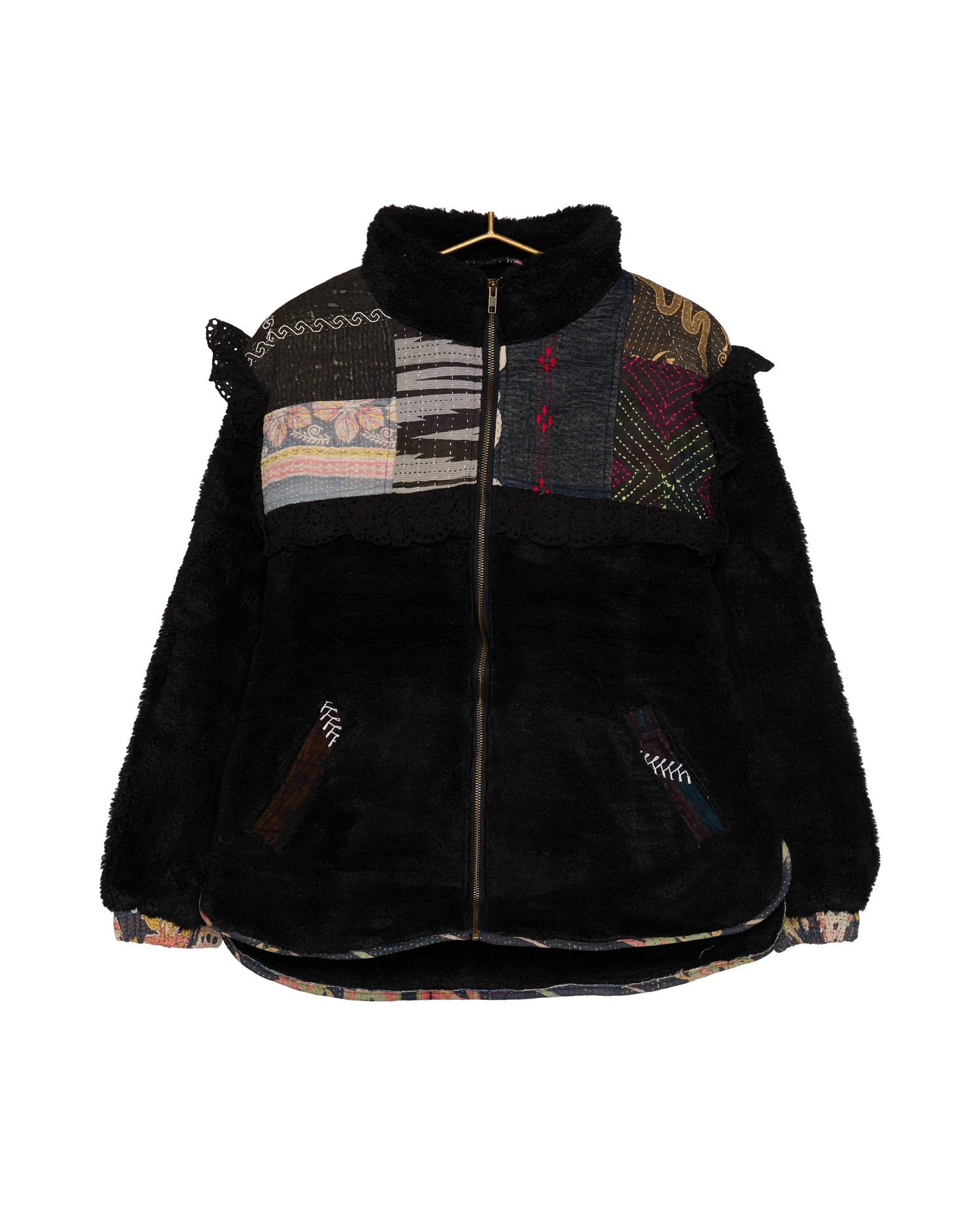 Vilma Jacket - Black Kantha No. 112