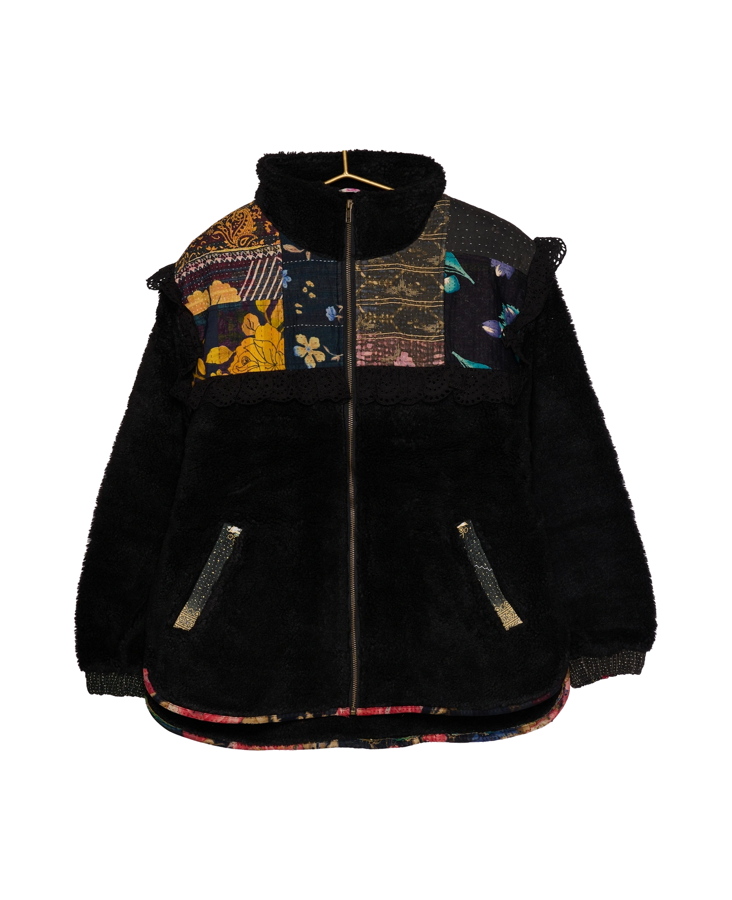 Vilma Jacket - Black Kantha No. 113