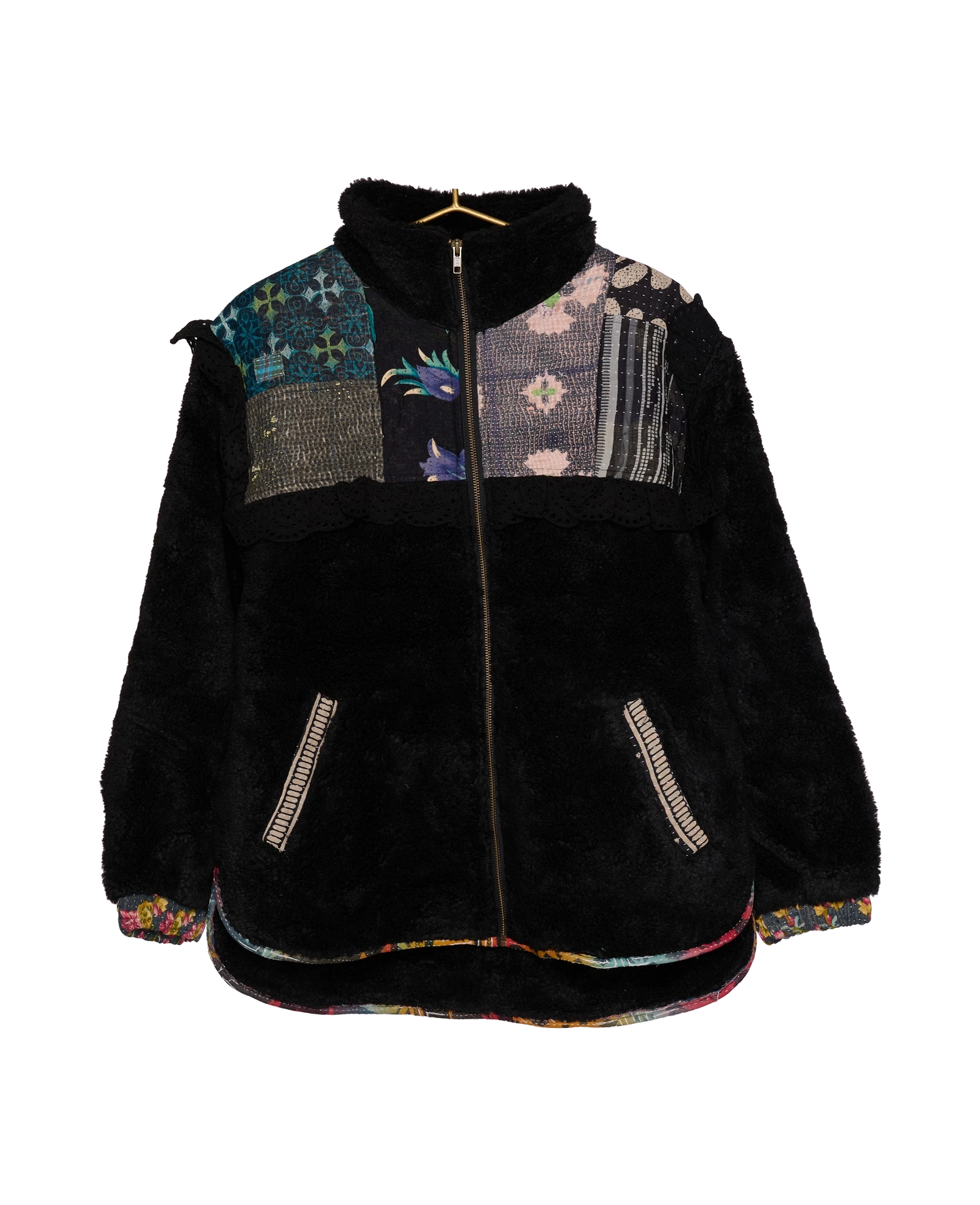 Vilma Jacket - Black Kantha No. 115