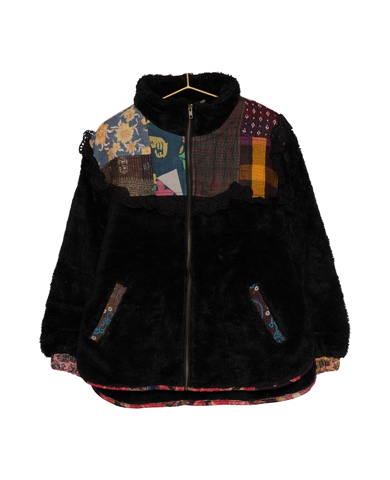 Vilma Jacket - Black Kantha No. 118