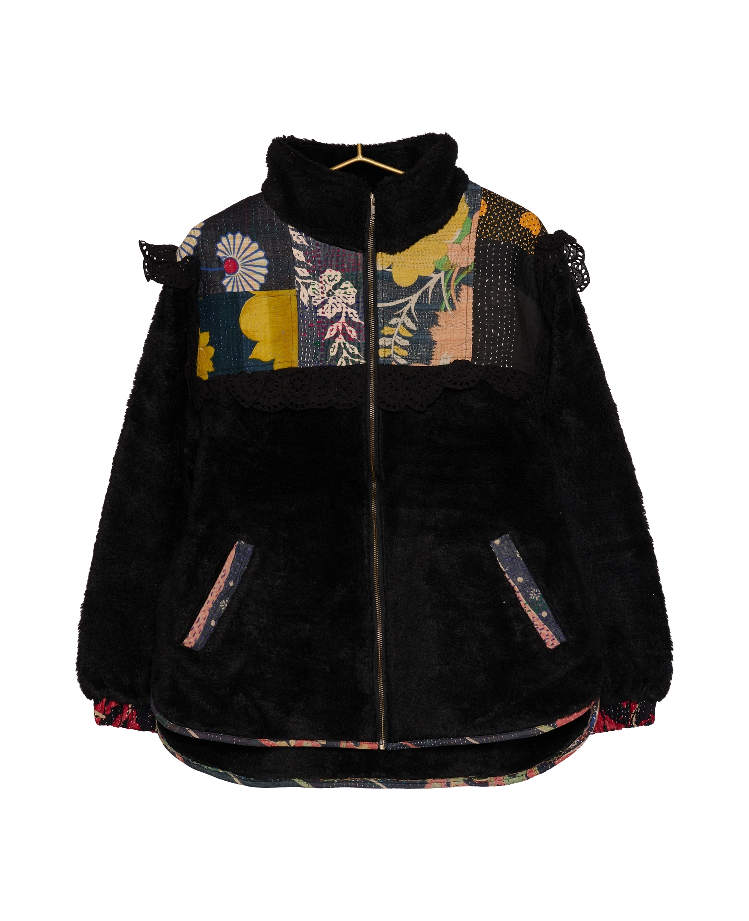 Vilma Jacket - Black Kantha No. 122