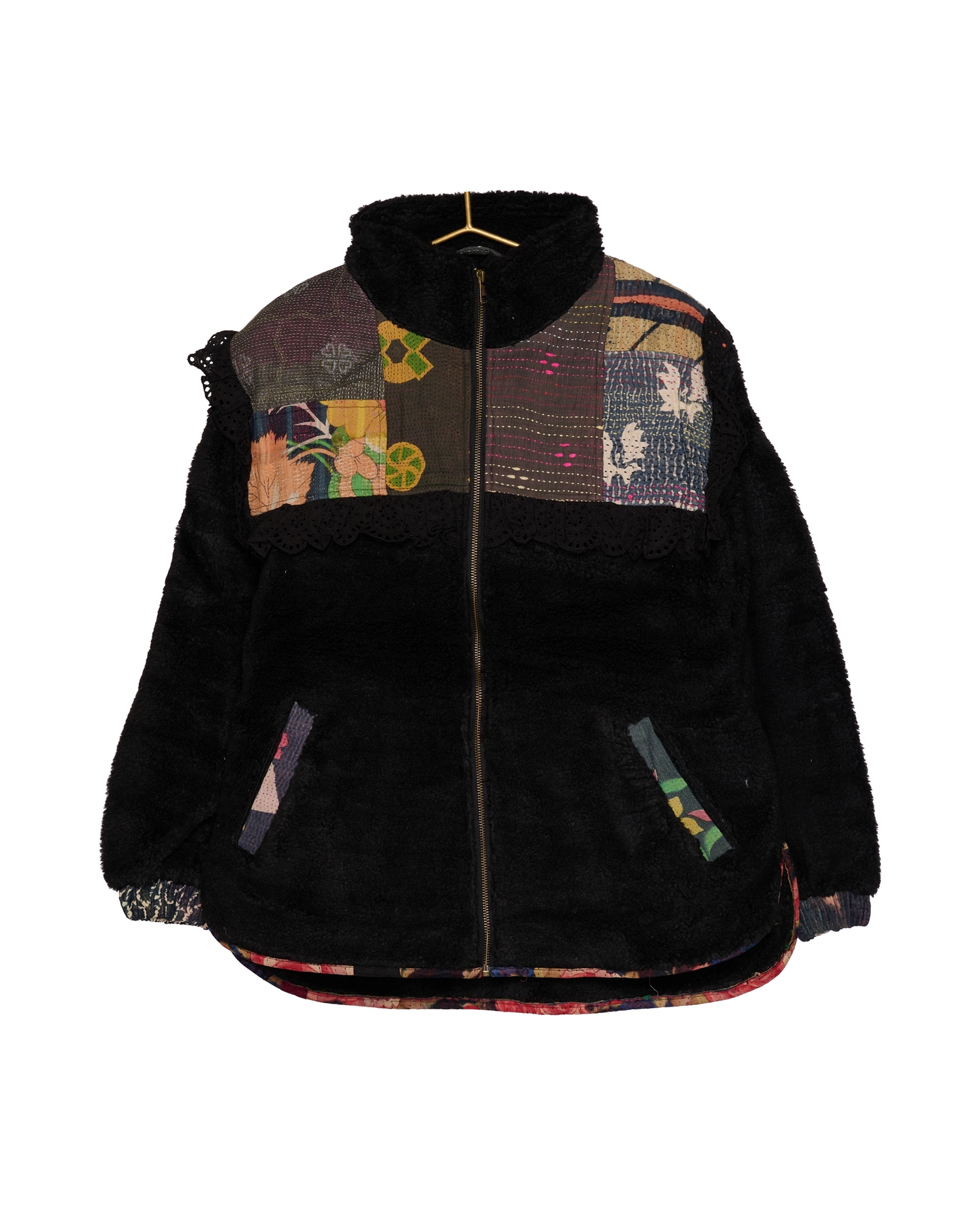 Vilma Jacket - Black Kantha No. 124