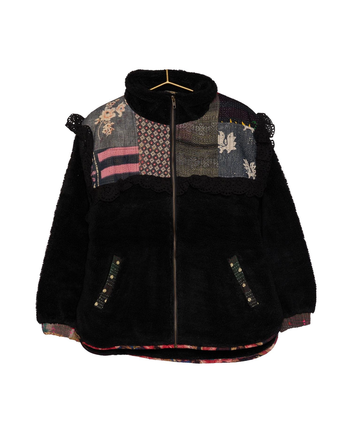 Vilma Jacket - Black Kantha No. 127