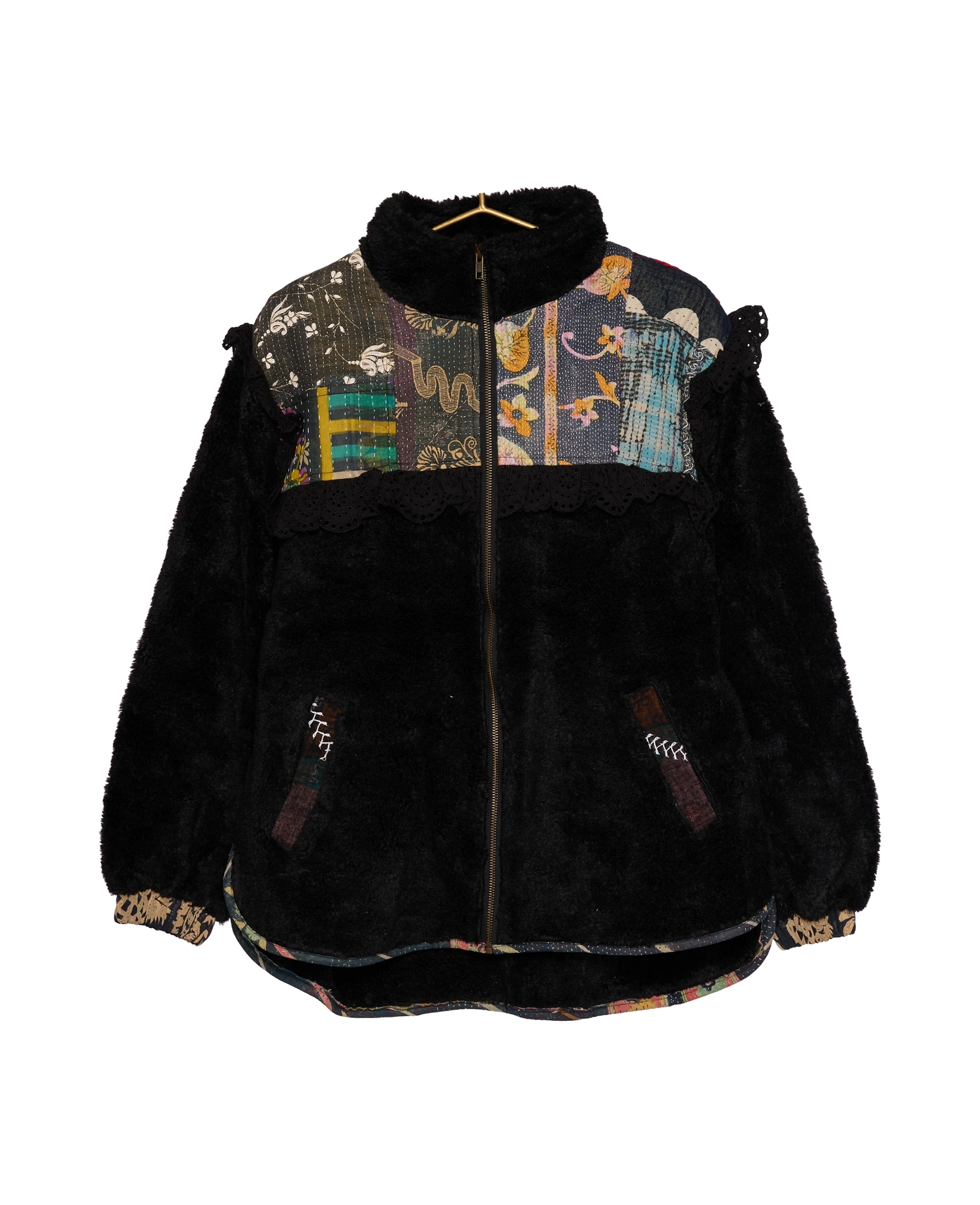 Vilma Jacket - Black Kantha No. 130