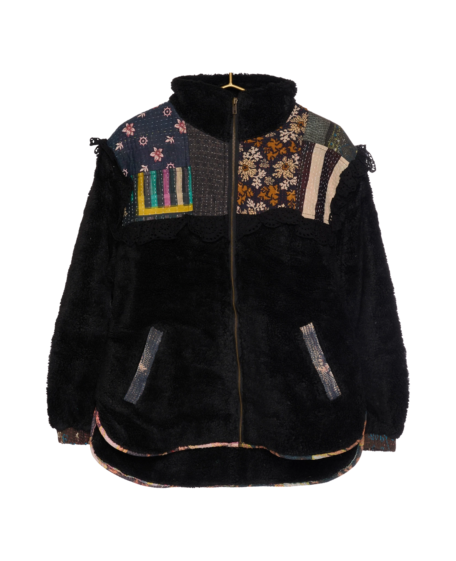 Vilma Jacket - Black Kantha No. 136