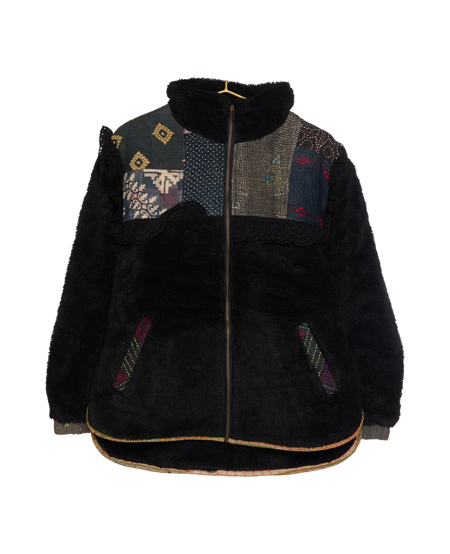 Vilma Jacket - Black Kantha No. 138