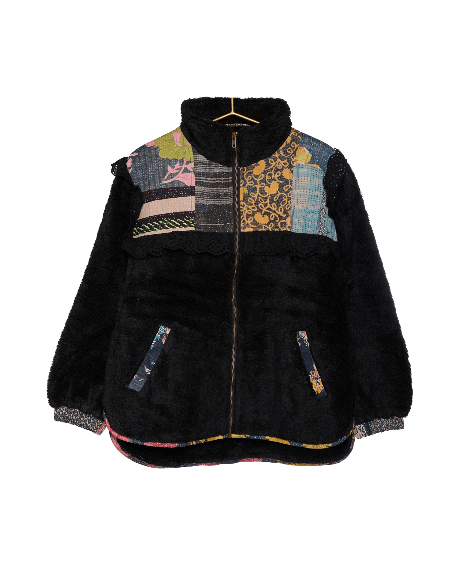 Vilma Jacket - Black Kantha No. 15