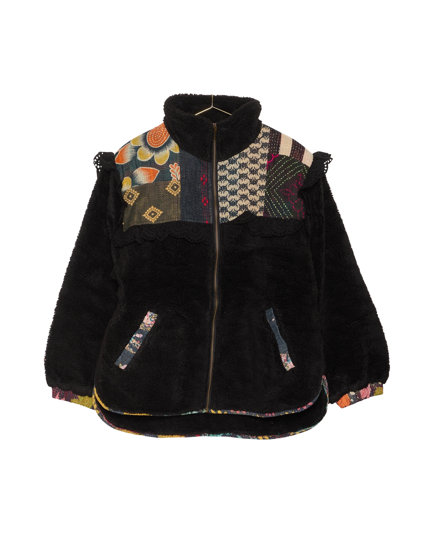 Vilma Jacket - Black Kantha No. 156