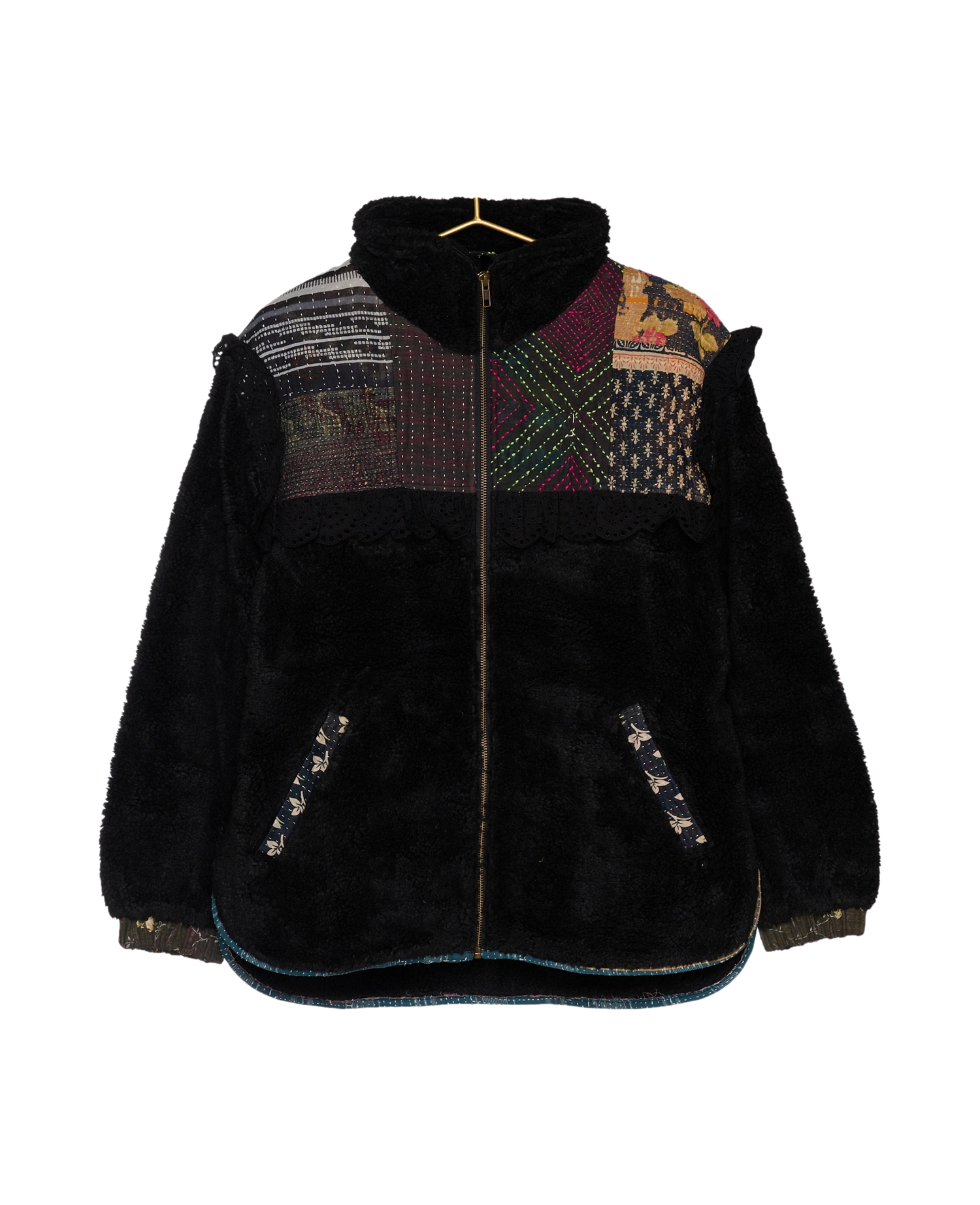 Vilma Jacket - Black Kantha No. 43