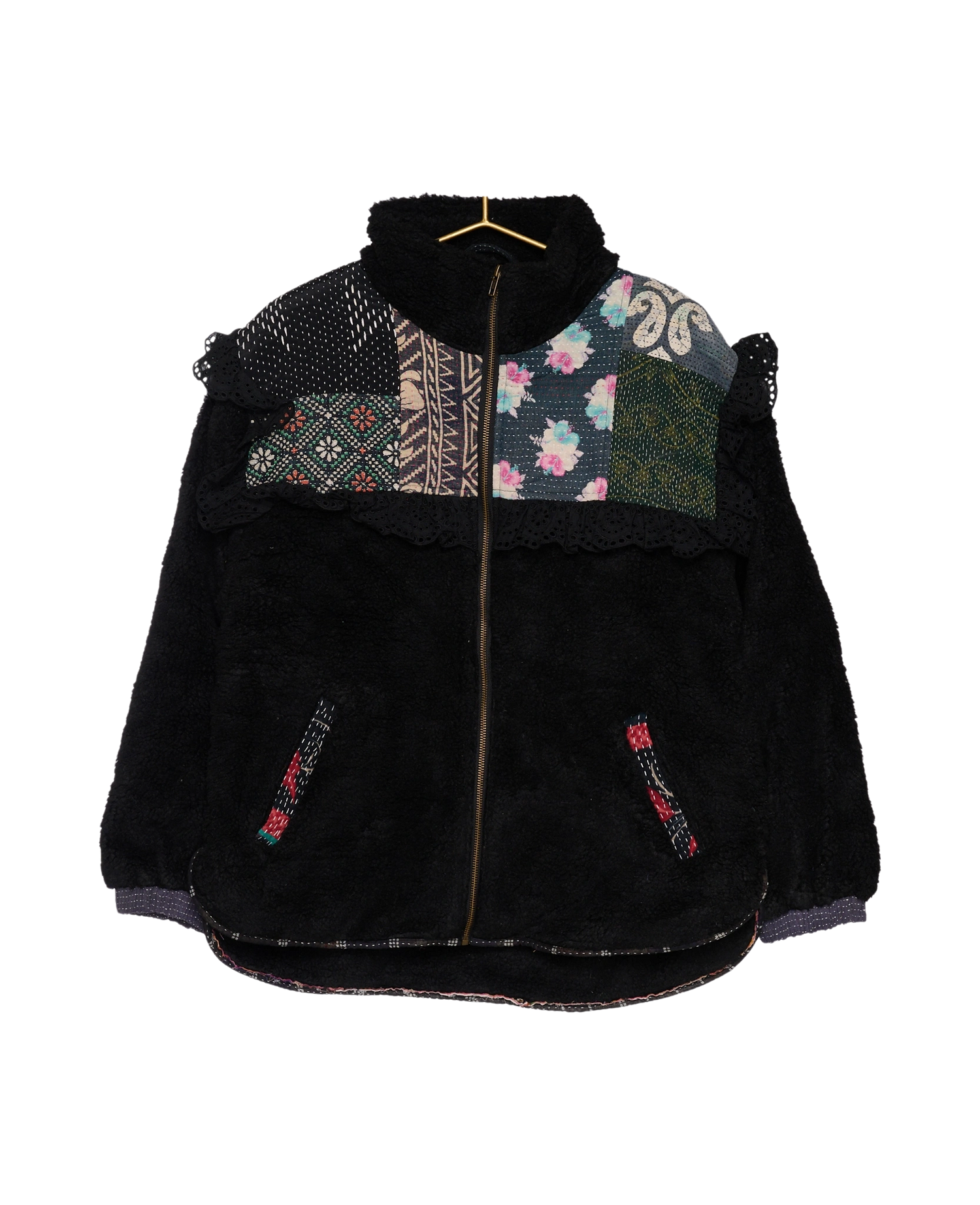 Vilma Jacket - Black Kantha No. 45