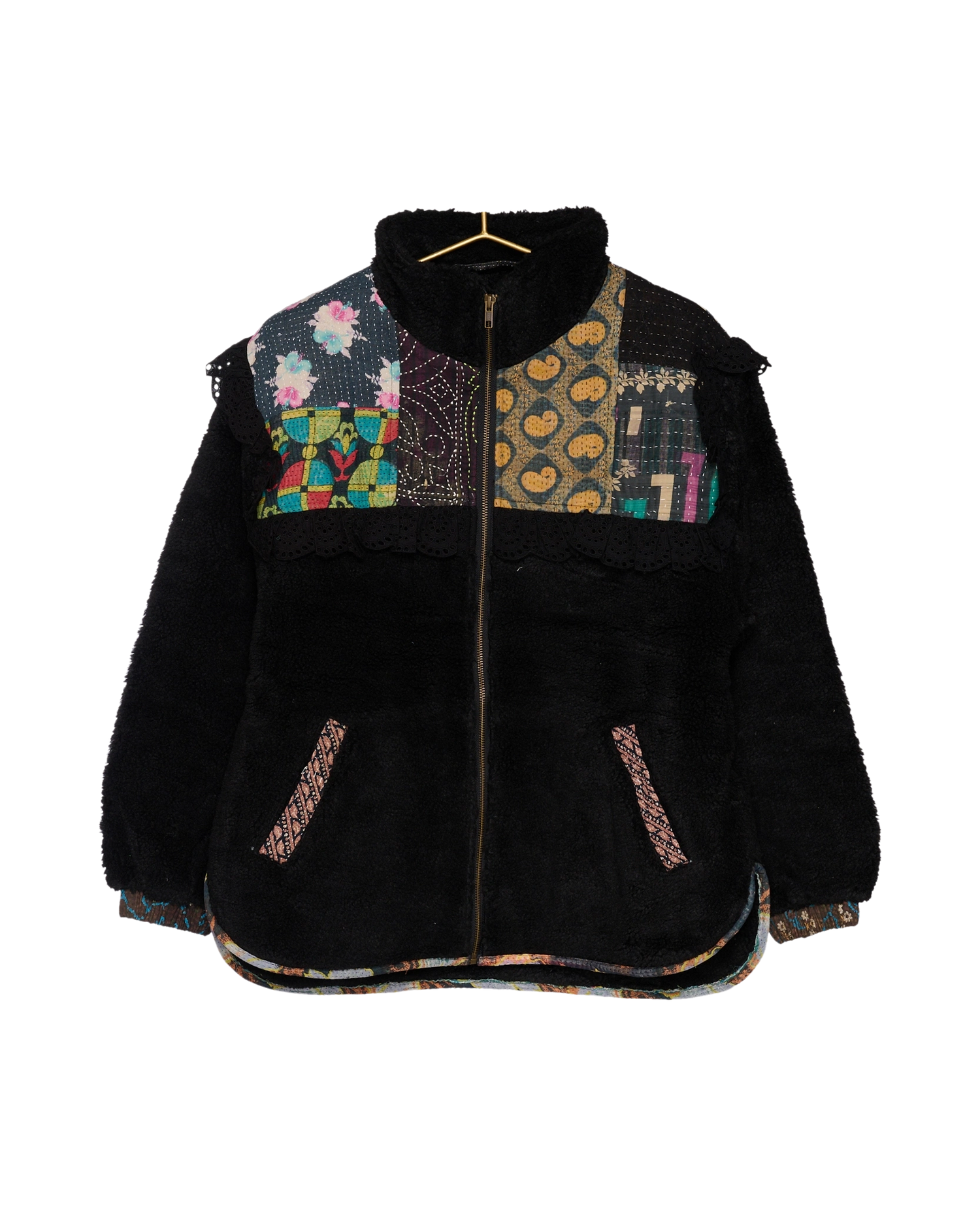 Vilma Jacket - Black Kantha No. 46