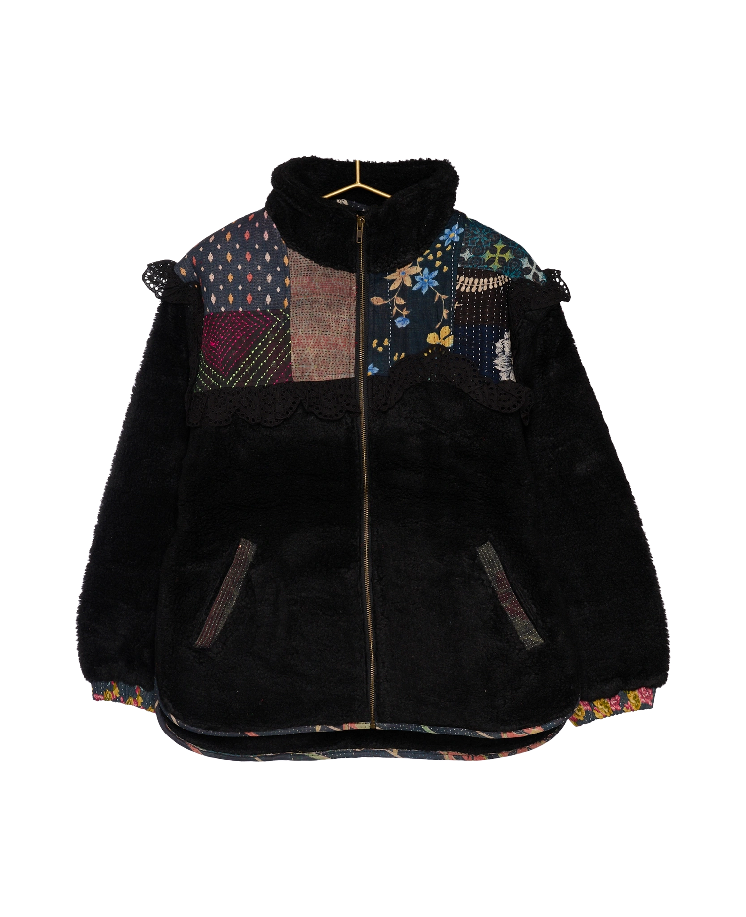 Vilma Jacket - Black Kantha No. 58