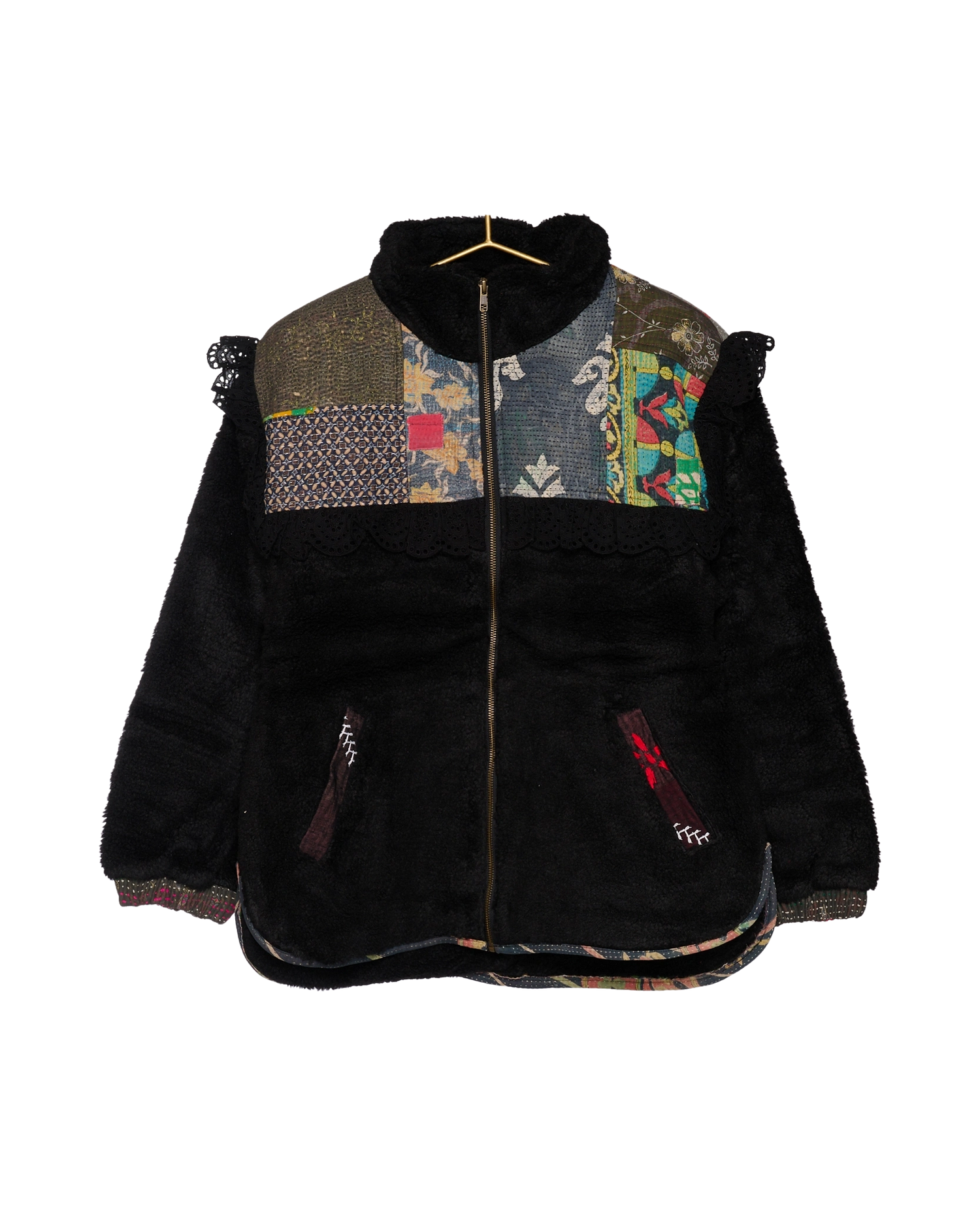 Vilma Jacket - Black Kantha No. 68