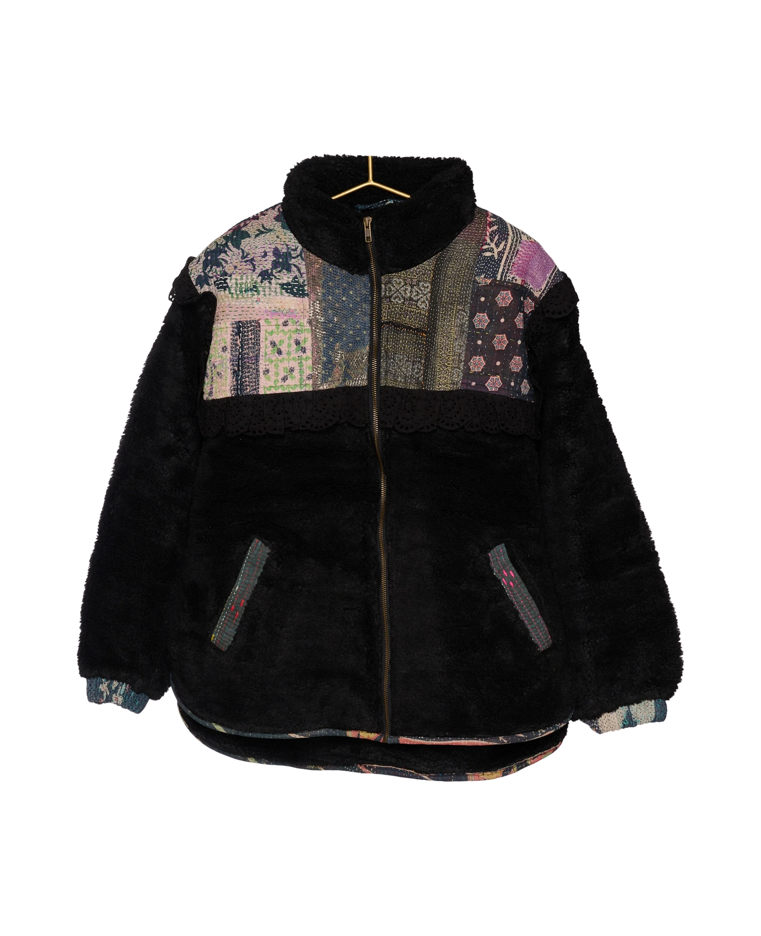 Vilma Jacket - Black Kantha No. 70