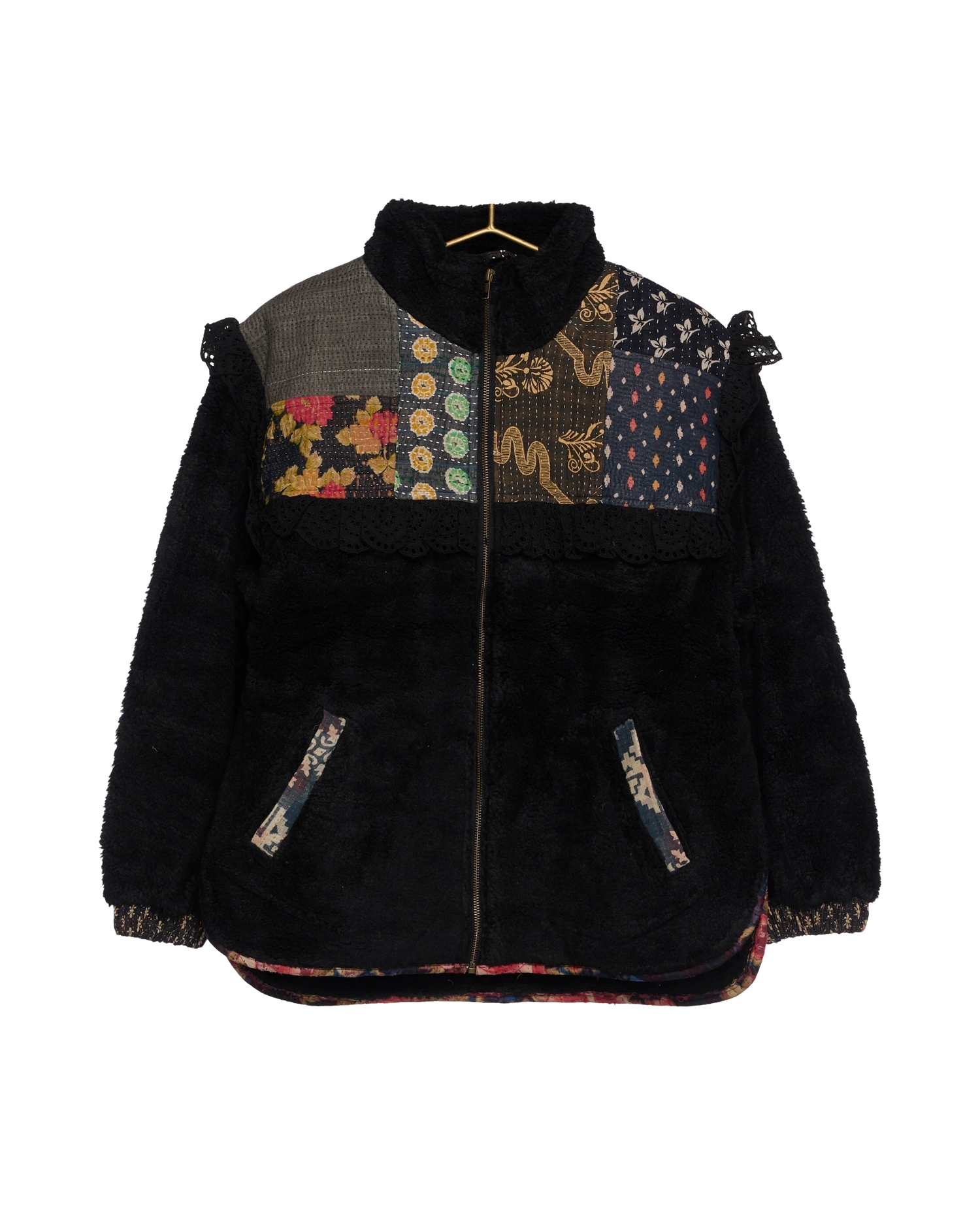 Vilma Jacket - Black Kantha No. 82