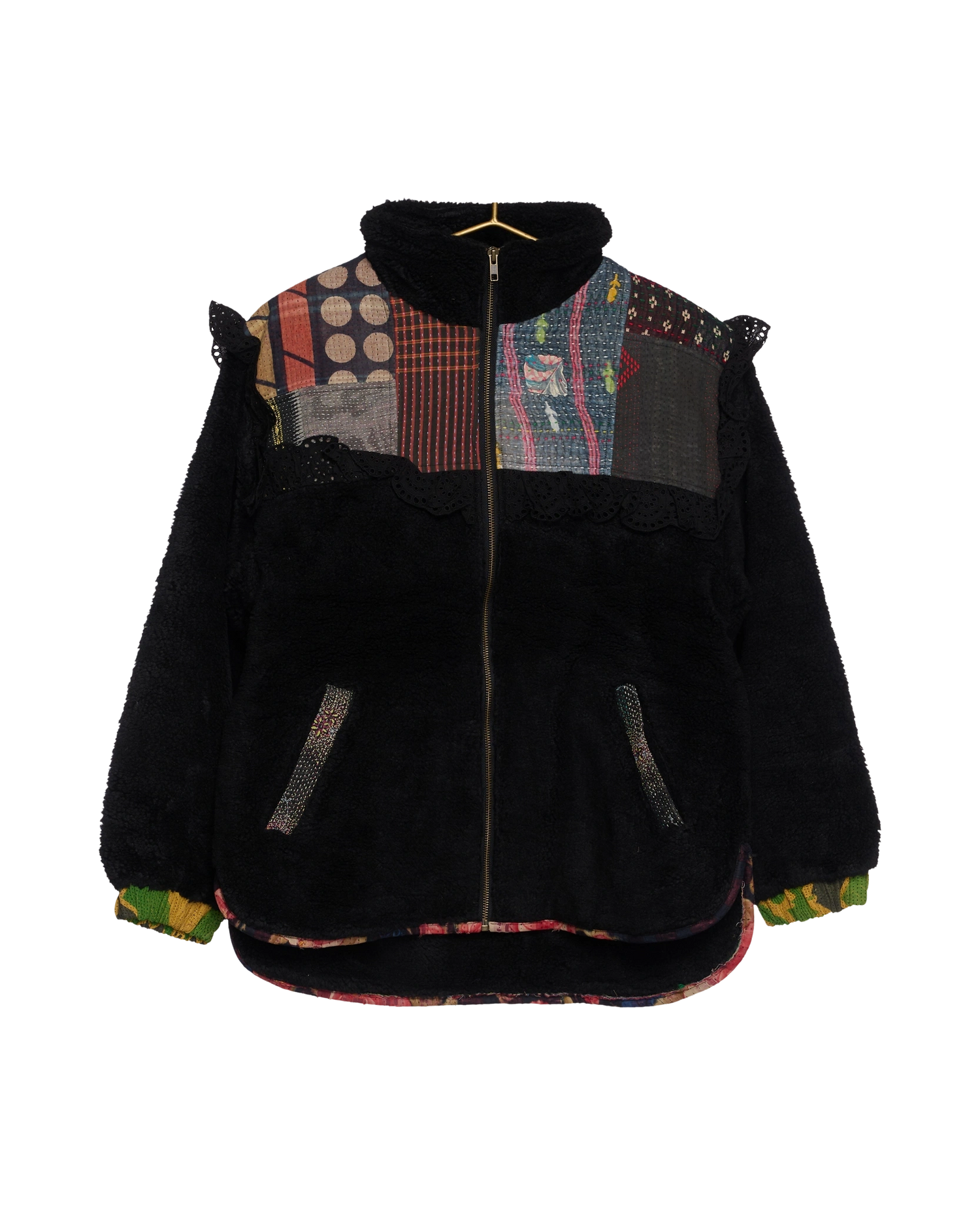 Vilma Jacket - Black Kantha No. 86