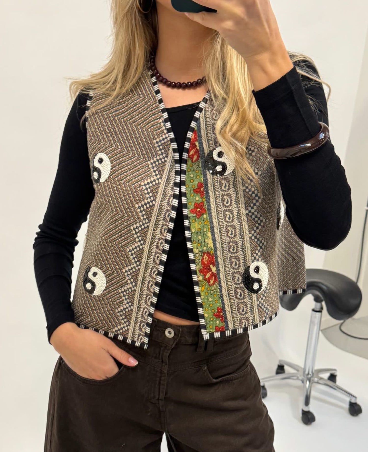 Gro Sequins Vest - Yin & Yang No. 40