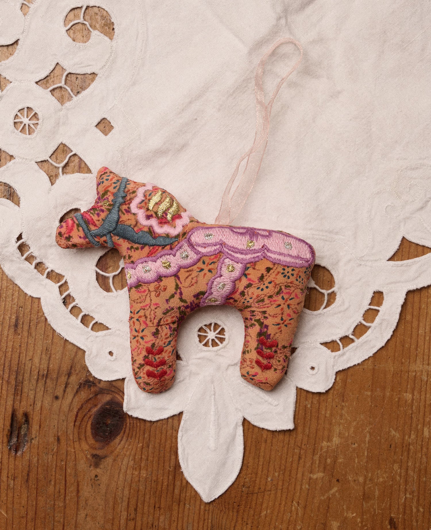 Horse SILK Ornament - No. 3