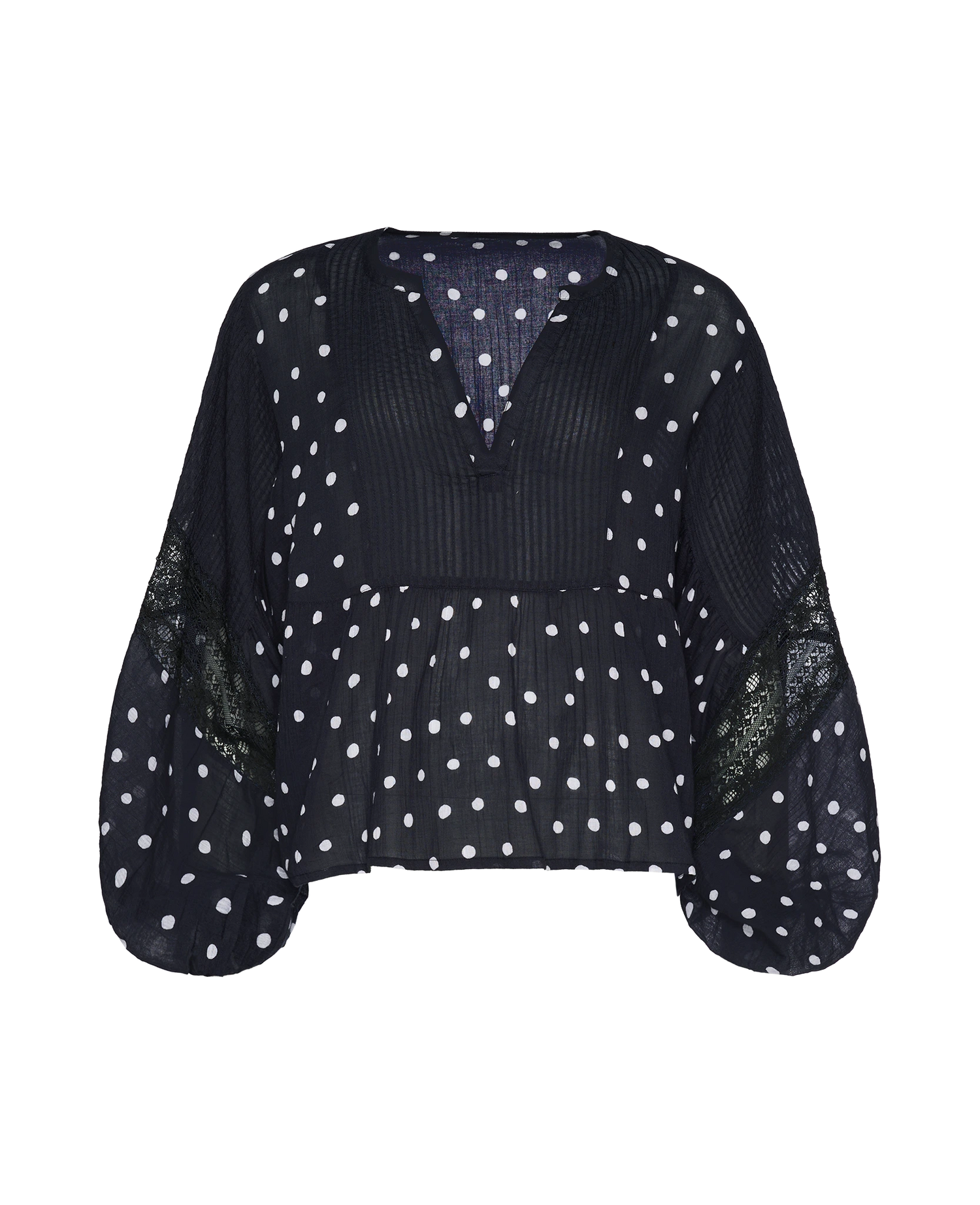 Bibi Top - Black Dots