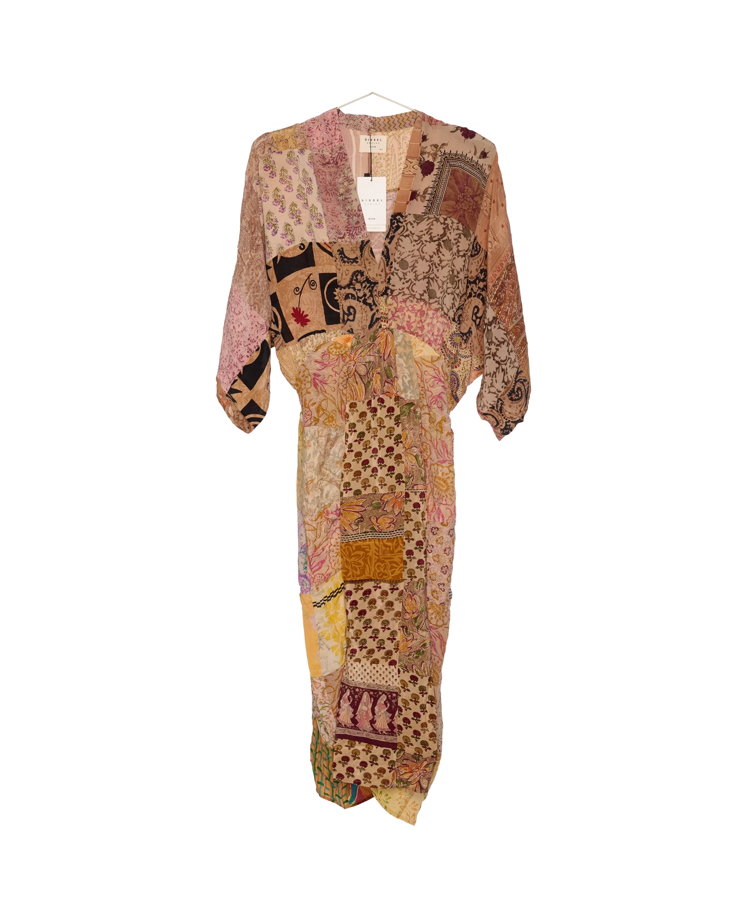 Juno SILK Patchwork Dress - No. 129