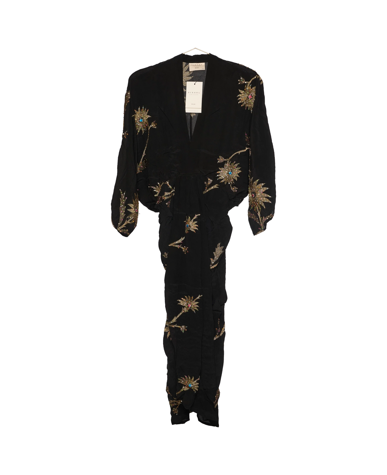 Juno SILK Dress Sparkling Black - No. 1